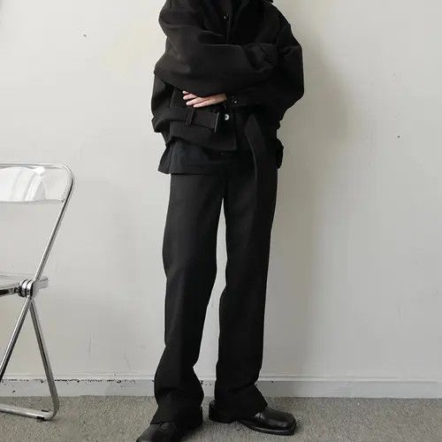 Other Black Flared Ankle Zip Pants Size US 30 / EU 46 - 7 Thumbnail