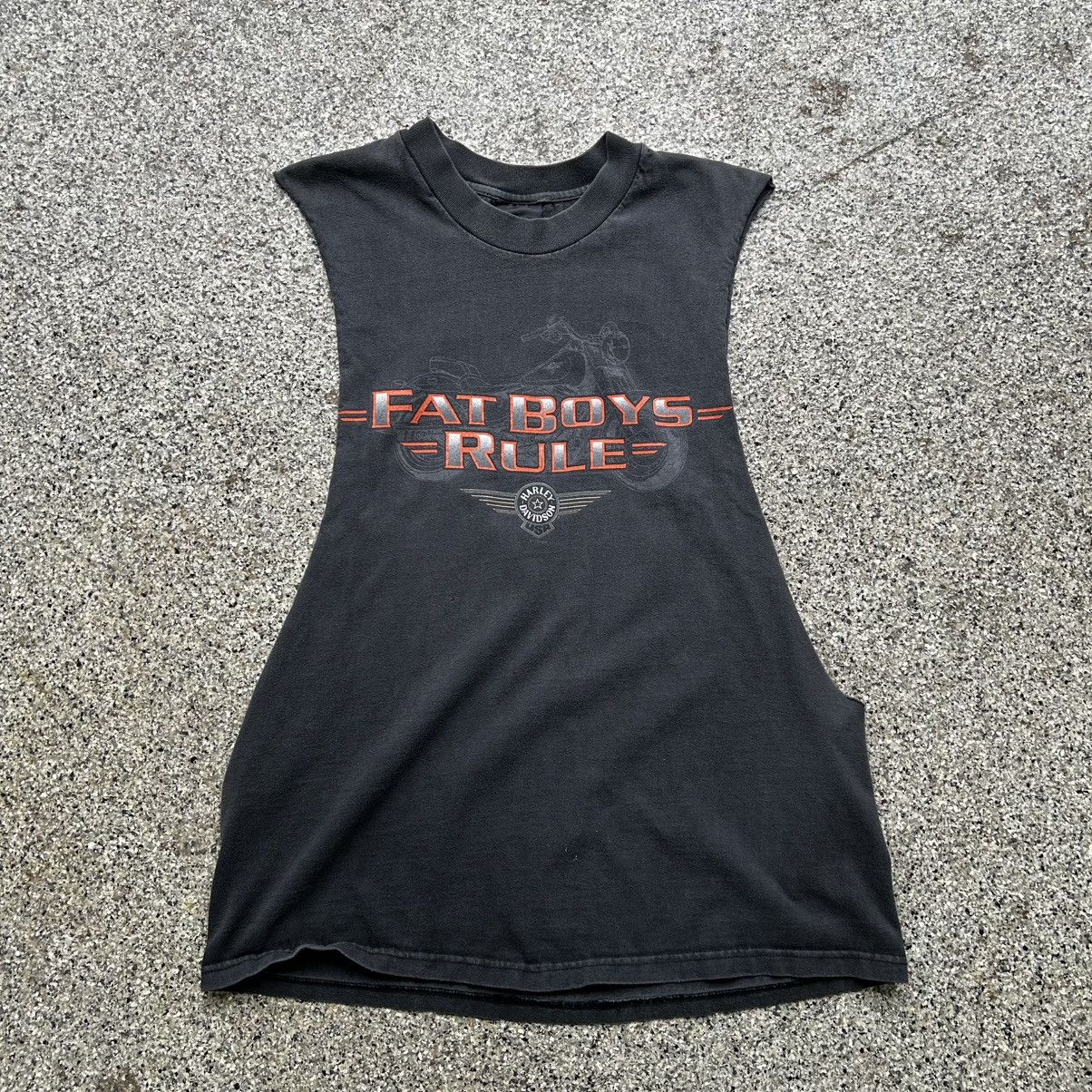 Harley Davidson vintage 1998 fat boys rule tank top Size US L / EU 52-54 / 3 - 1 Thumbnail