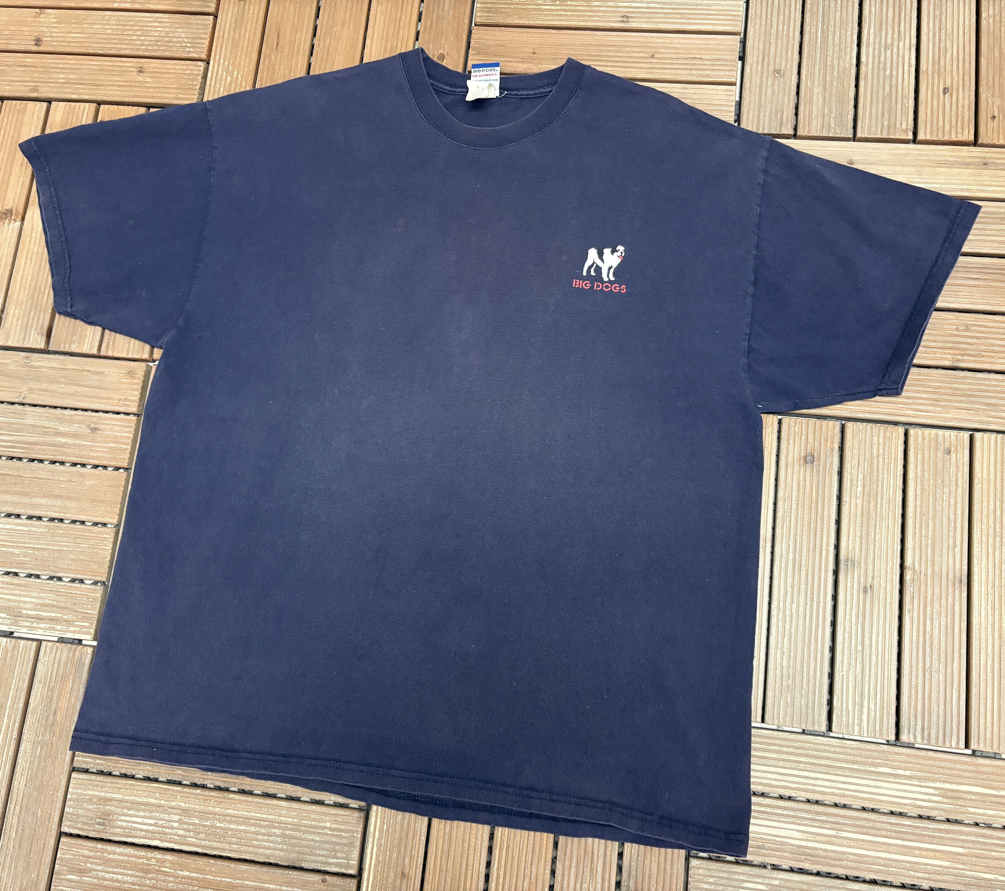 Vintage Big Dogs Dad Rules By Remote Control Vintage Blue T-Shirt Size US XXL / EU 58 / 5 - 4 Thumbnail
