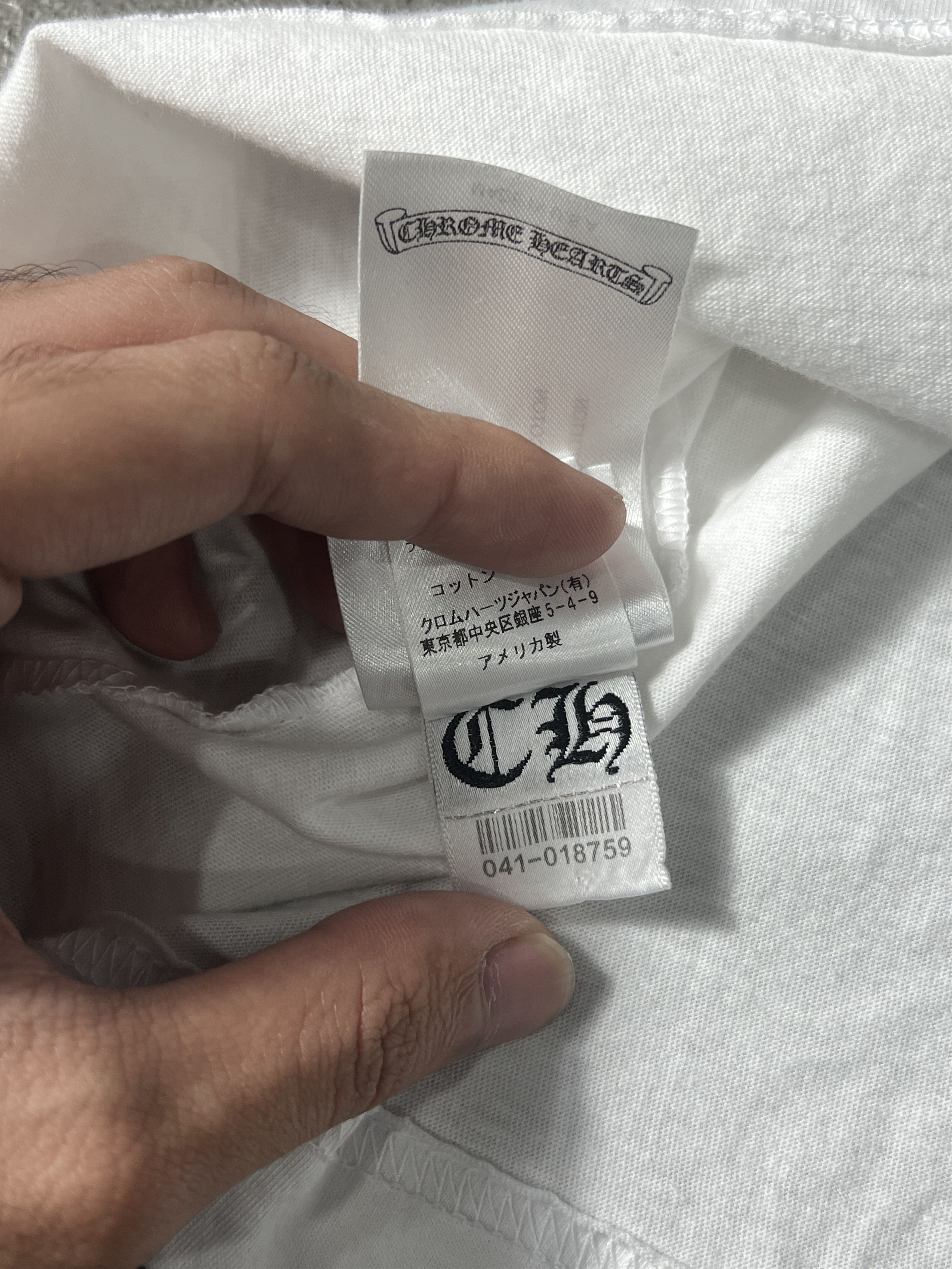 Chrome Hearts Chrome Hearts Osaka Pocket Tee White XL USA CH Logo Size US XL / EU 56 / 4 - 7 Thumbnail
