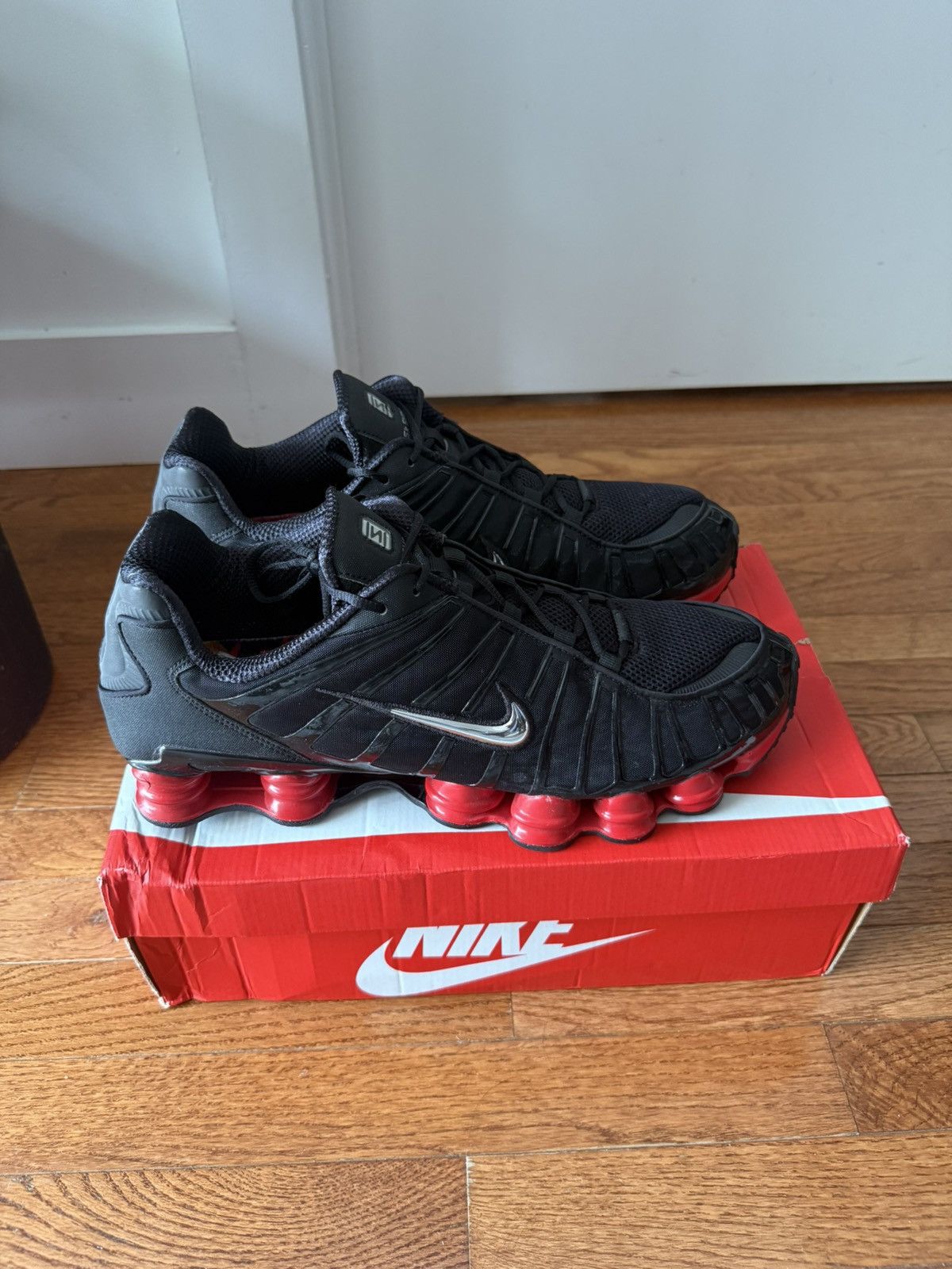 Nike × Skepta Nike Shox TL x Skepta Black/Red US 15 [CI0987-001] Size US 15 / EU 48 - 1 Thumbnail