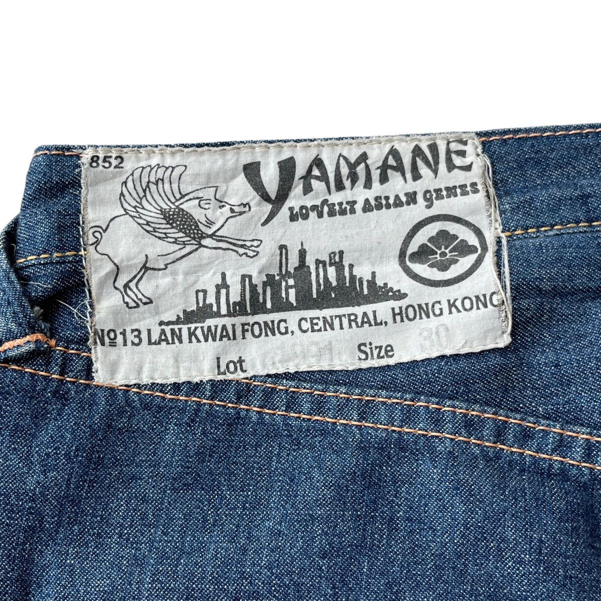 Evisu × Japanese Brand RARE YAMANE PRINTED SEAGULL SELVEDGE JORTS Size US 30 / EU 46 - 4 Thumbnail