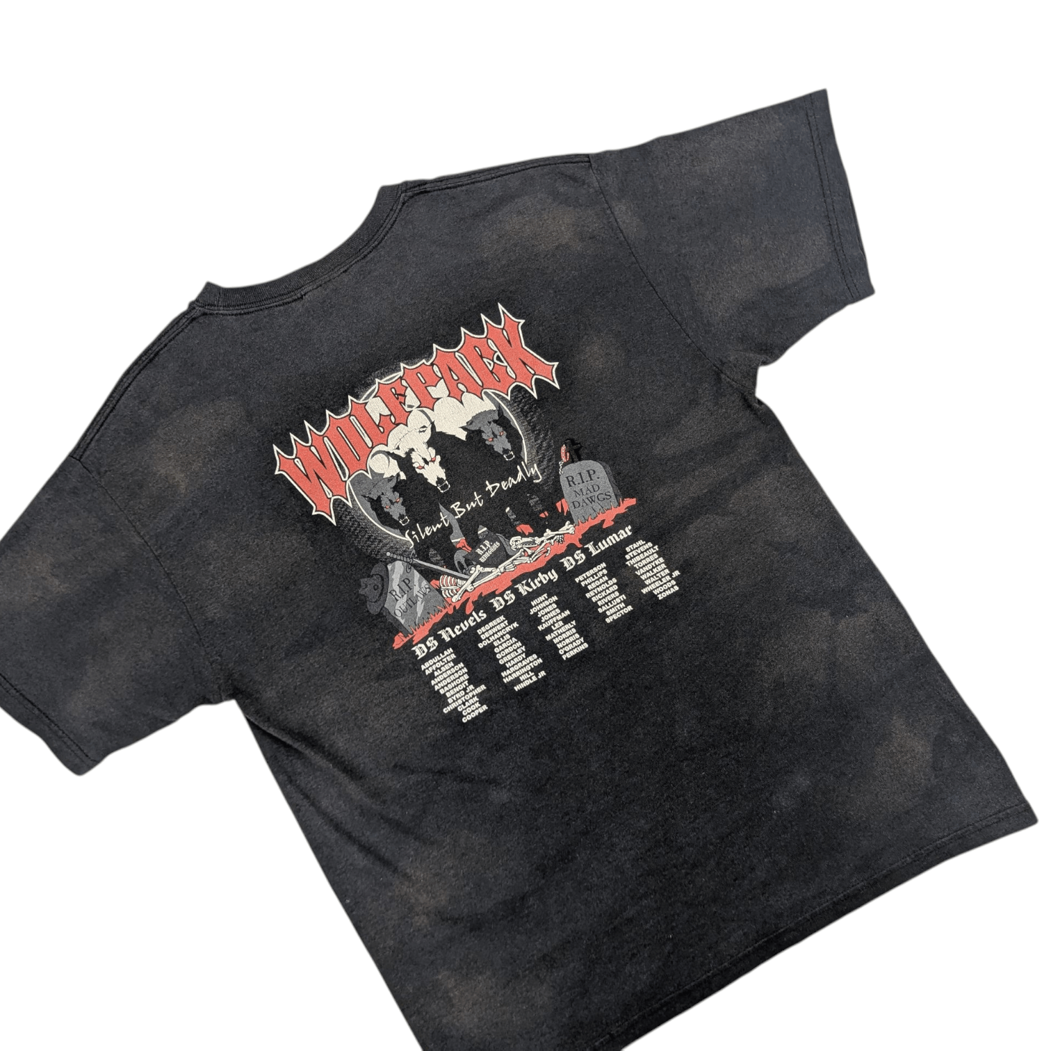 Band Tees Vintage 90's WOLFPACK Silent But Deadly Graphic T-Shirt Size US M / EU 48-50 / 2 - 11 Thumbnail