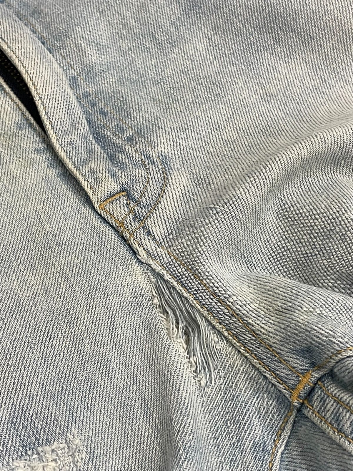 Japan Blue × Japanese Brand Japan Blue Stretch Denim Knotwood Bug Indigo Distress Design Size US 34 / EU 50 - 11 Thumbnail