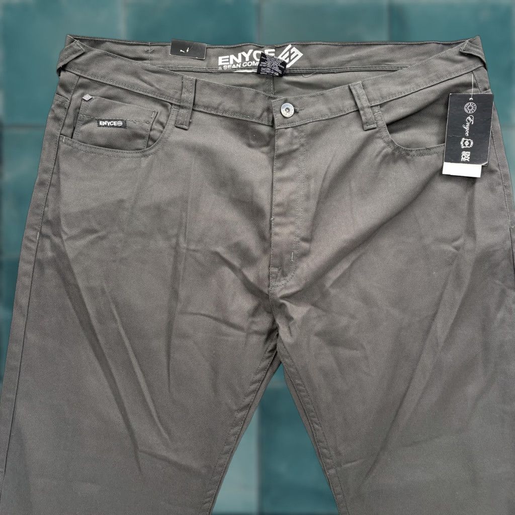 Enyce VINTAGE Enyce Jeans Mens 46x33 Gray Charcoal Straight Fit Denim Hip Hop Y2K NWT Size US 30 / EU 46 - 1 Thumbnail