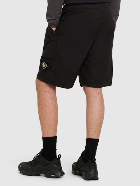 Stone Island o1lsvrm0425 Cotton Blend Logo Patch Shorts in Black Size US 32 / EU 48 - 4 Thumbnail