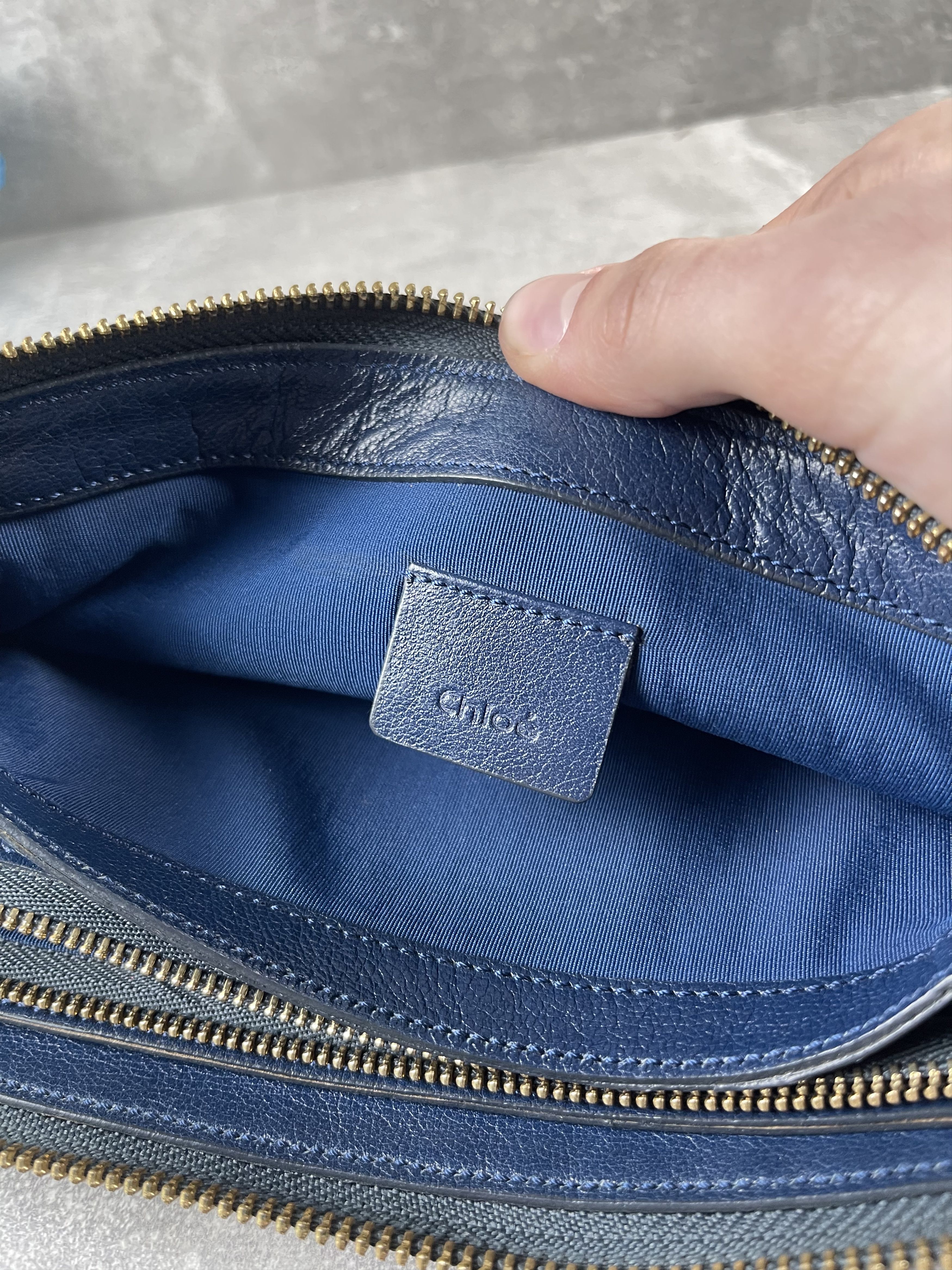 Chloe Chloe vintage 00s leather blue clutch bag wallet italy made Size ONE SIZE - 11 Thumbnail