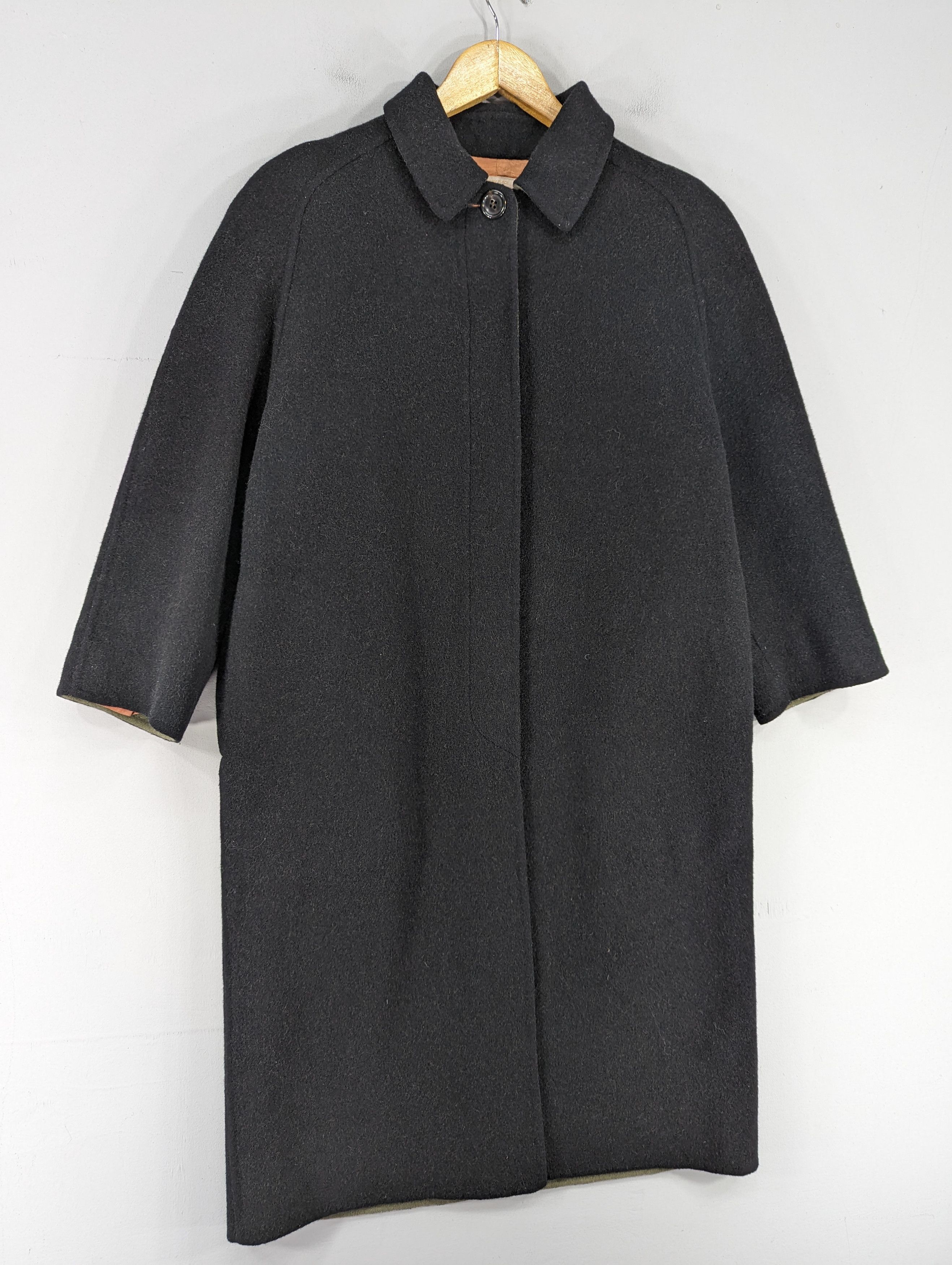 Japanese Brand 🔥RARE🔥Vintage Peyton Place PPFM Mohair Long Coat Jacket Size L / US 10 / IT 46 - 2 Thumbnail
