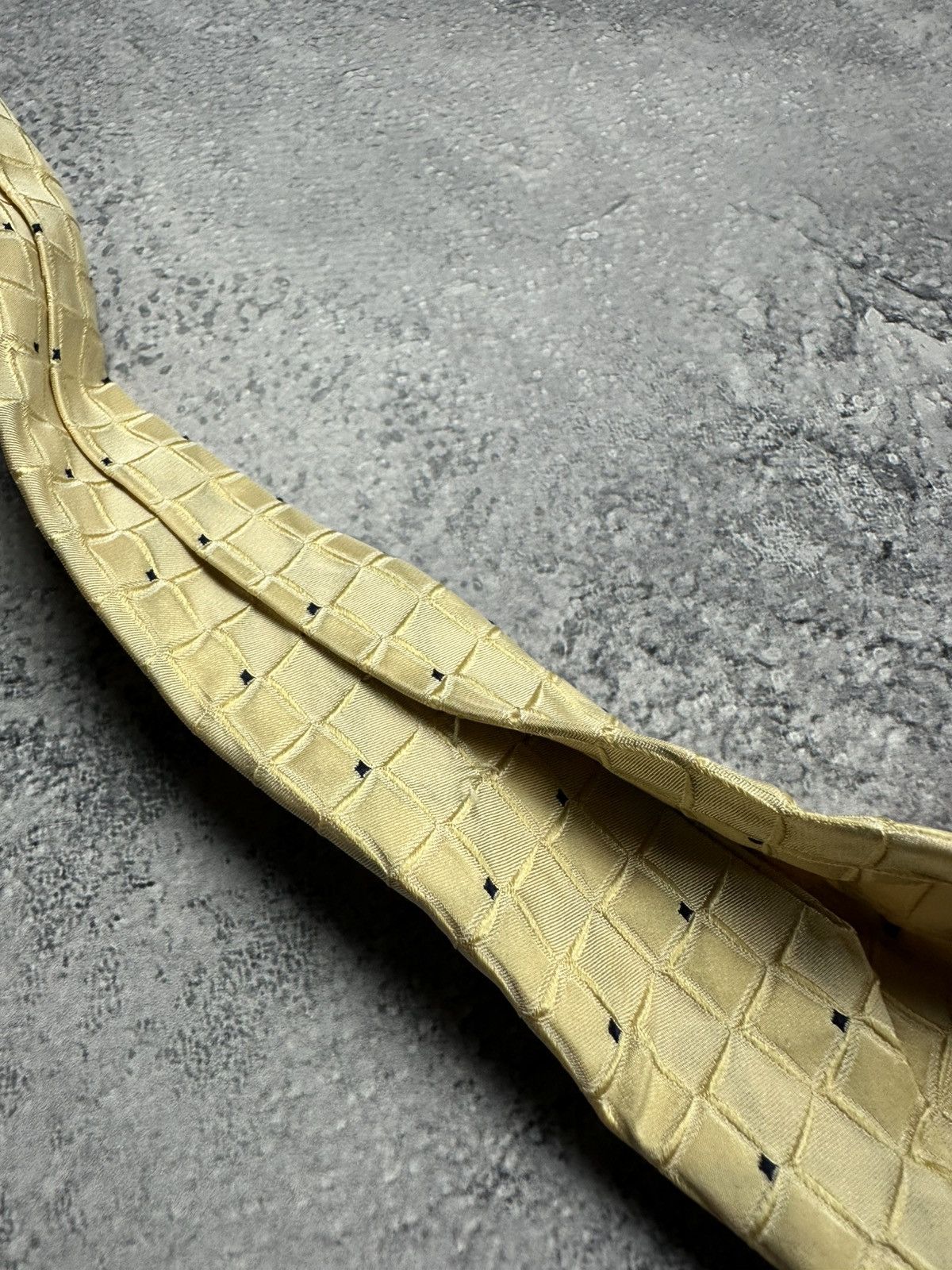 Zilli Zilli Gold Chain Logo Tie Pure Silk Italy Old Money Necktie Size ONE SIZE - 13 Thumbnail