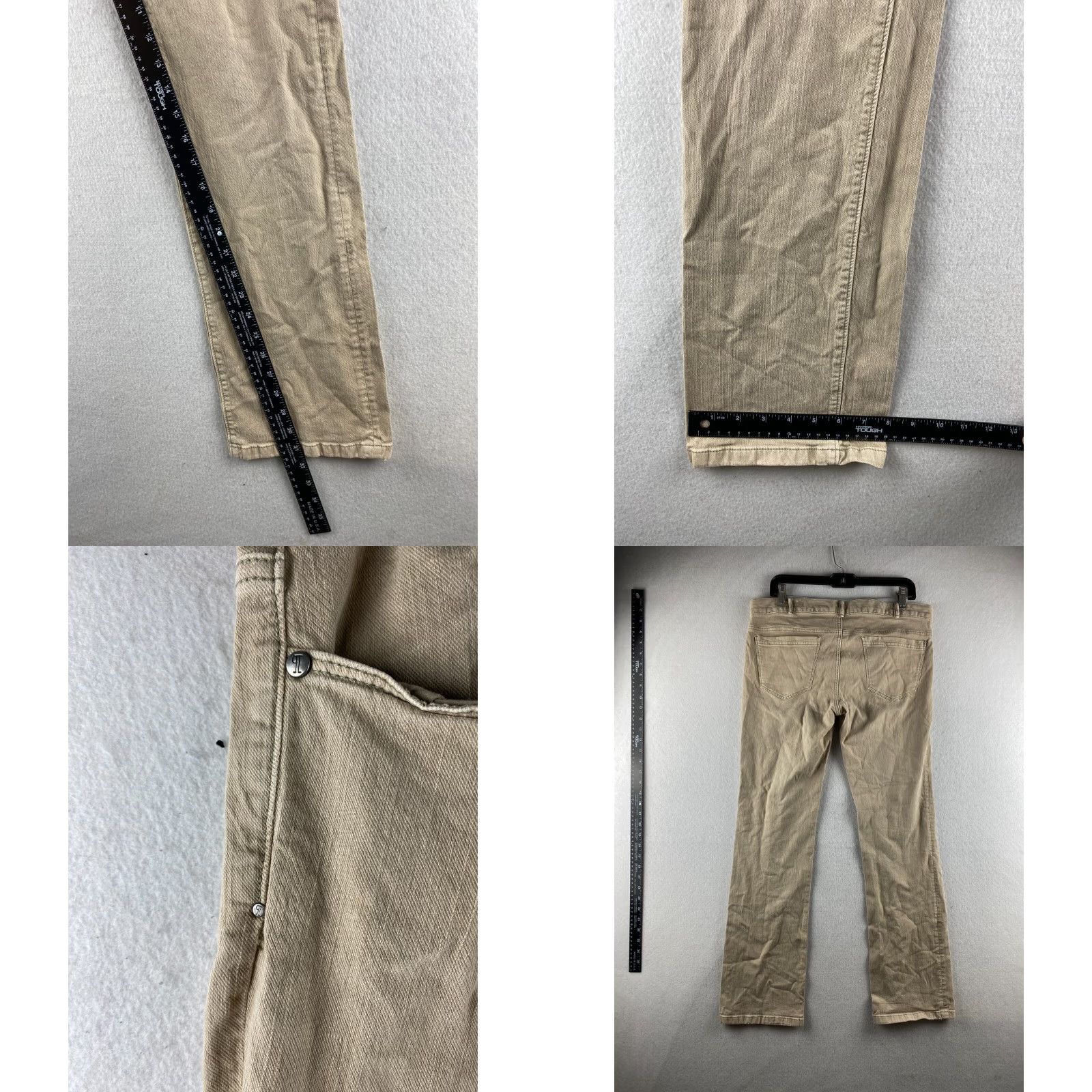 Vintage Pilcro and the Letterpress Jeans Womens 30 Beige Straight Leg Low-Rise Denim Shirt? Size 30" / US 8 / IT 44 - 9 Thumbnail