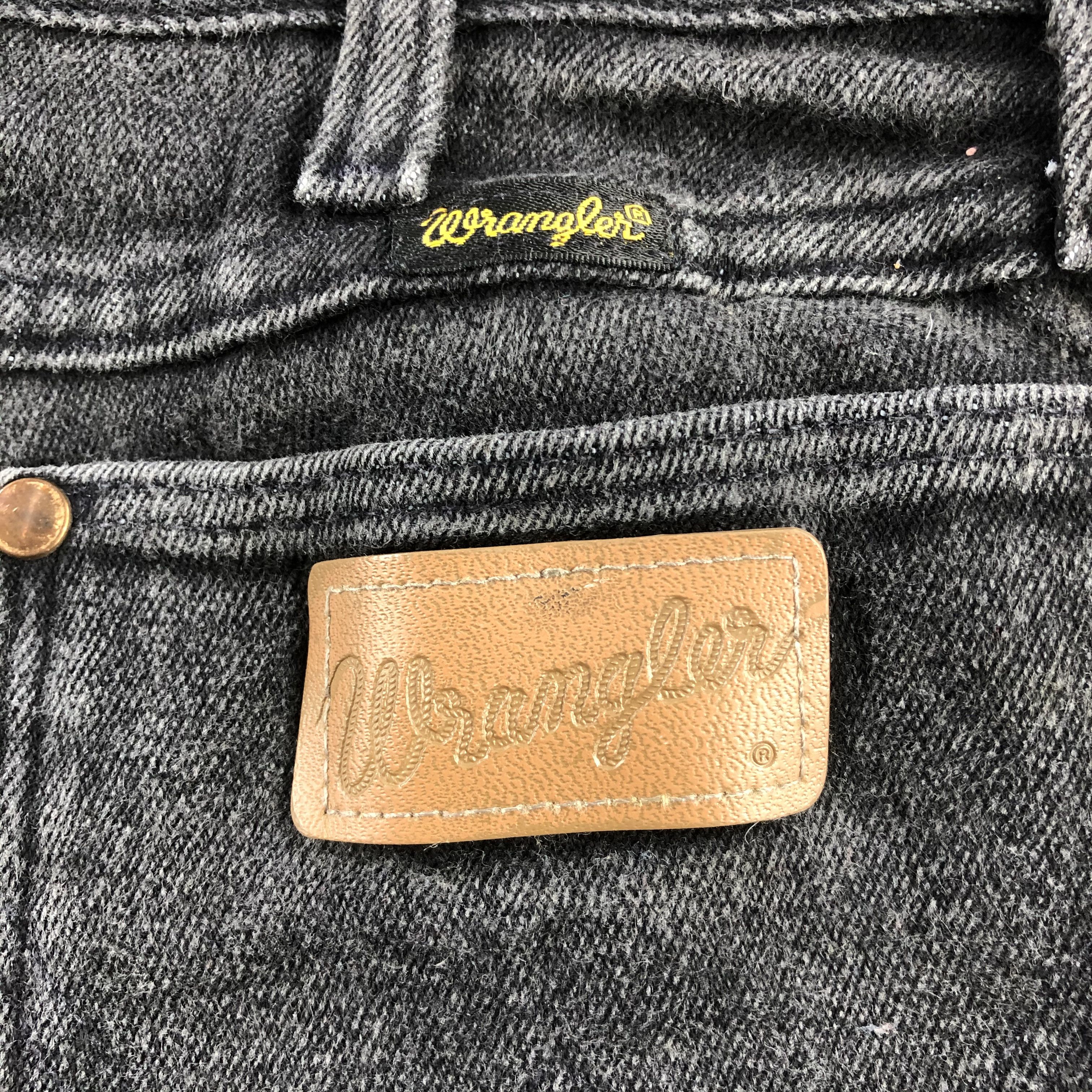 Vintage Vintage 80s Wrangler Jeans Faded Black Denim KJ1084 Size US 28 / EU 44 - 5 Thumbnail