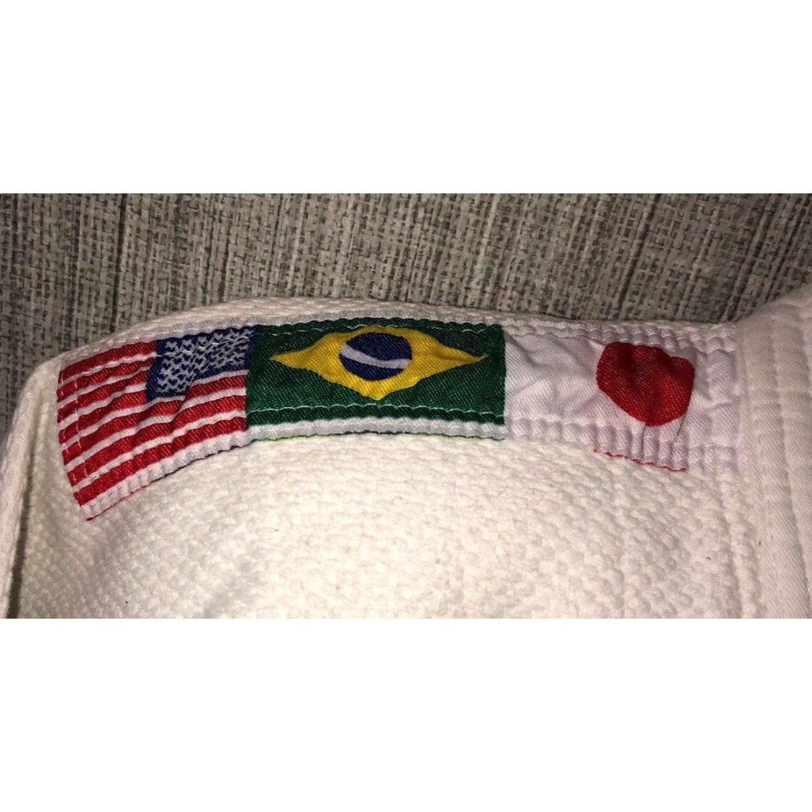 Vintage VINTAGE Woldorf USA Kimono Martial Arts Gi Men Size 7 White Jiu Jitsu Heavy Cotton Flags Size US M / EU 48-50 / 2 - 4 Thumbnail