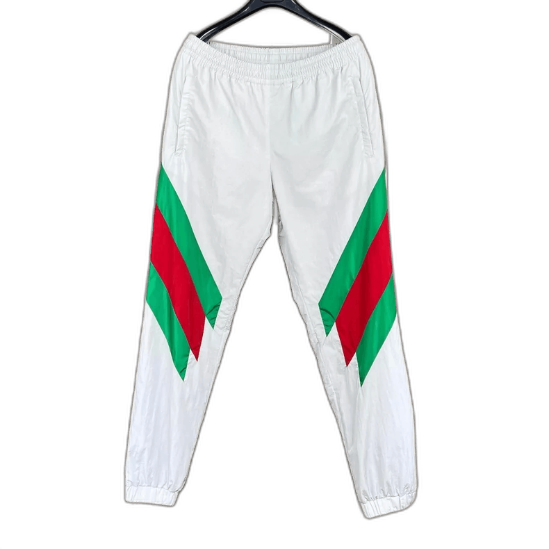 Gucci Gucci White Track Pants with Red Green Stripes Size US 32 / EU 48 - 1 Thumbnail