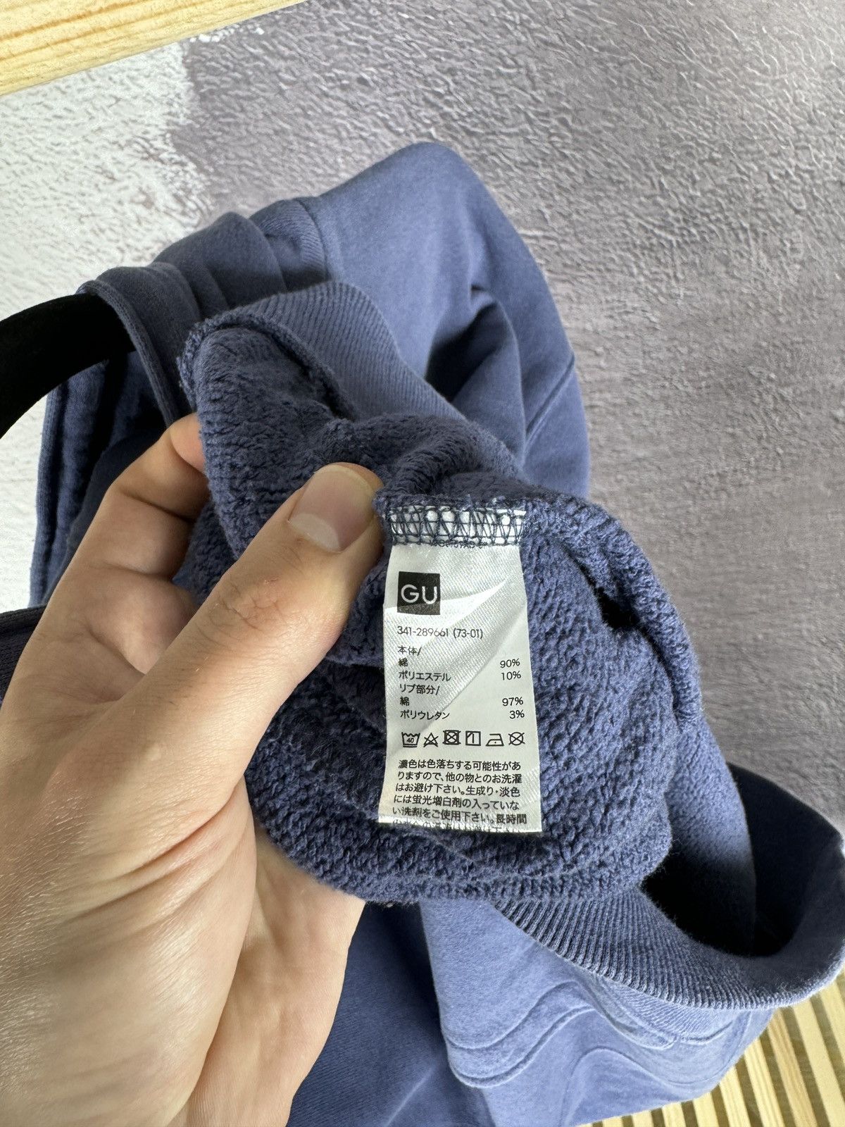 GU × Japanese Brand GU Blue Japanese clothing hoodie faded Size US M / EU 48-50 / 2 - 10 Thumbnail