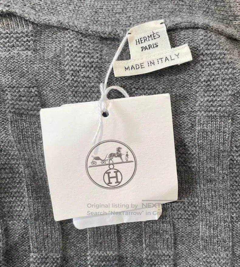 Hermes Hermes Gray Cardigan Jacket, 100% Wool Size XS / US 0-2 / IT 36-38 - 5 Thumbnail