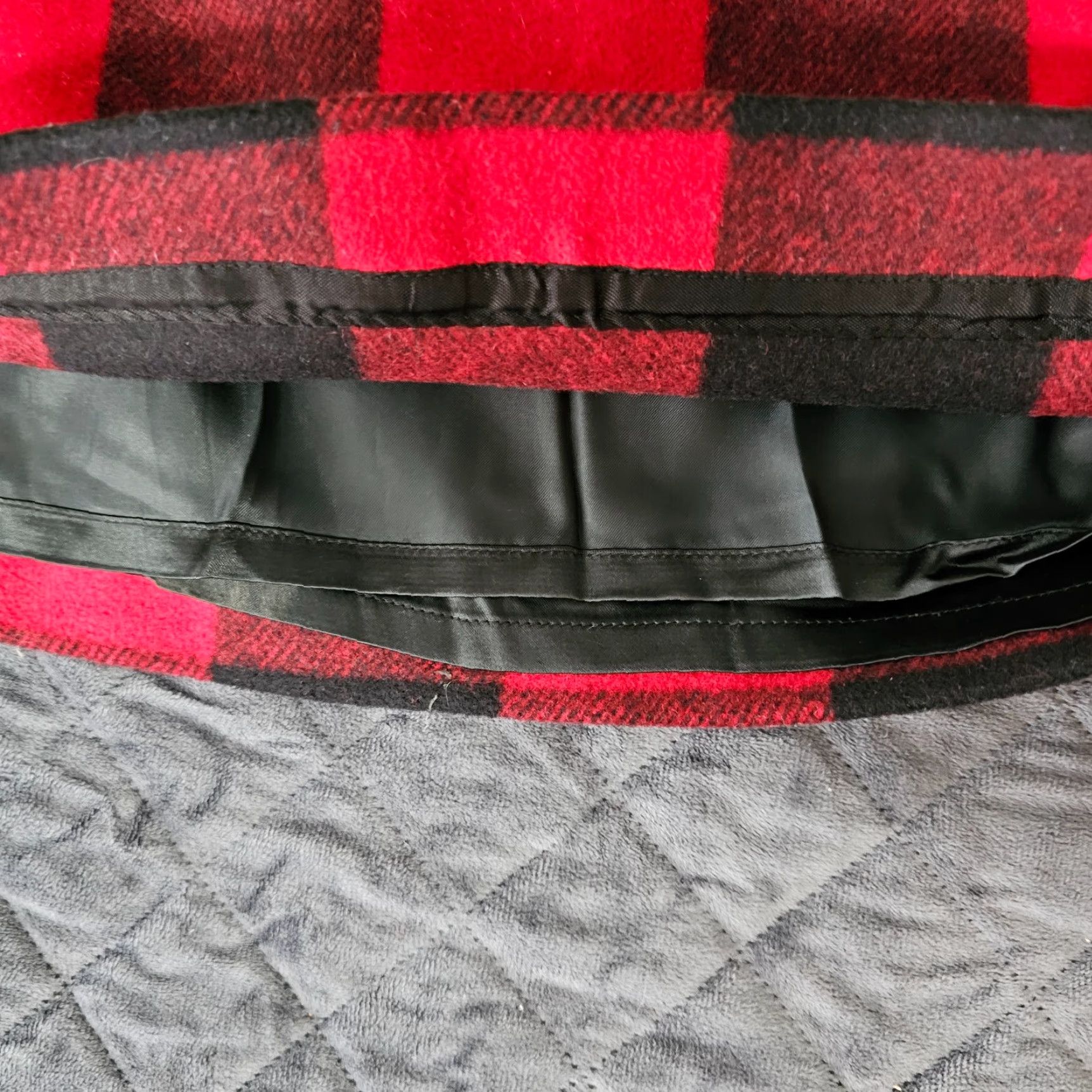 J.Crew VINTAGE J.CREW Wool Mini Skirt 4 Red Plaid Lined Side Zipper Women Short Casual Size 27" / US 4 / IT 40 - 3 Thumbnail