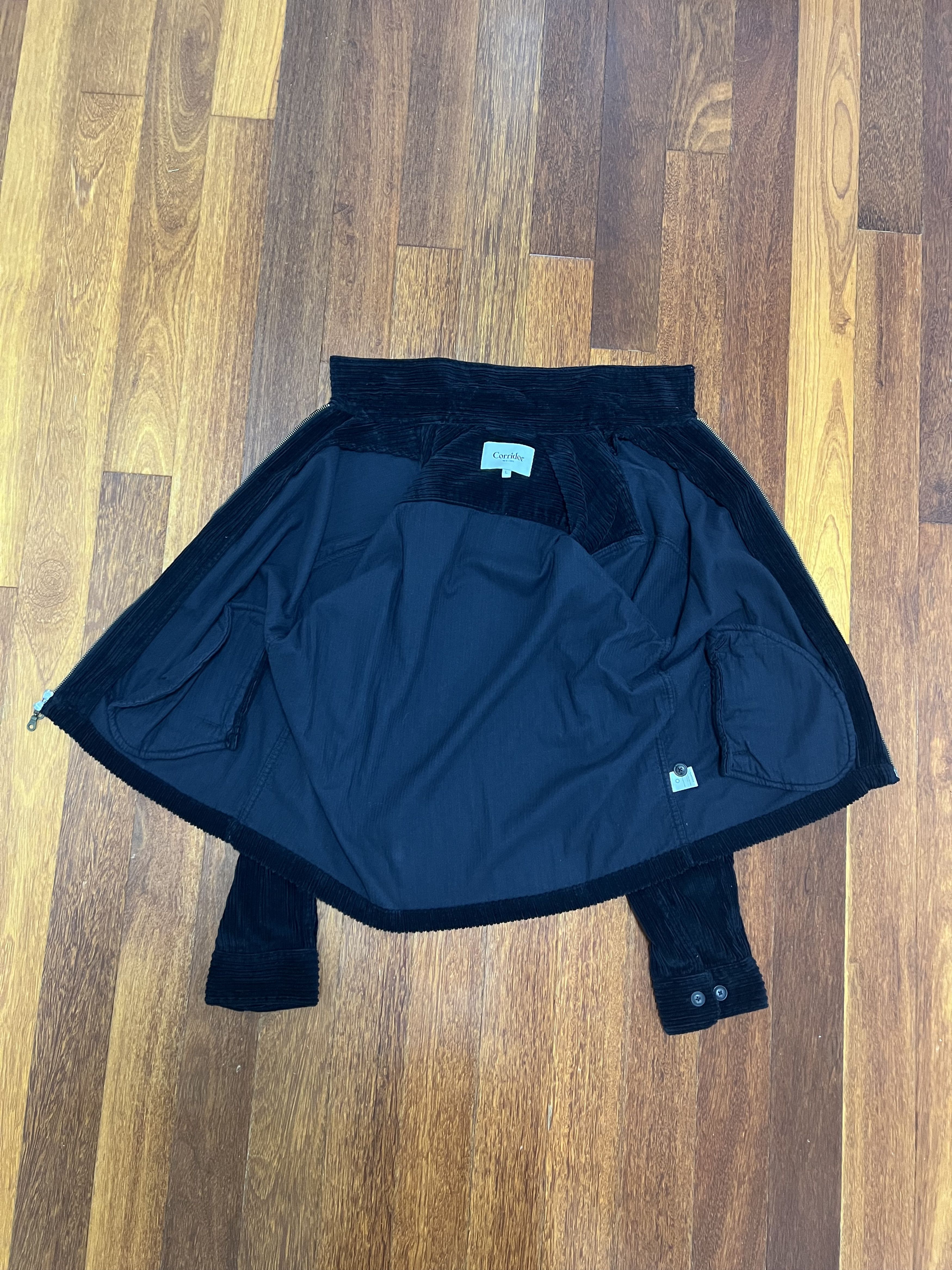 Corridor 💚 AW21 Corridor NYC Variegated Cord Zip Jacket Black NEW Size US L / EU 52-54 / 3 - 9 Thumbnail