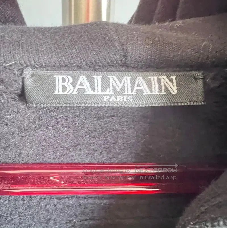 Balmain Balmain Black Cotton Hoodie for Men . Size US XS / EU 42 / 0 - 3 Thumbnail