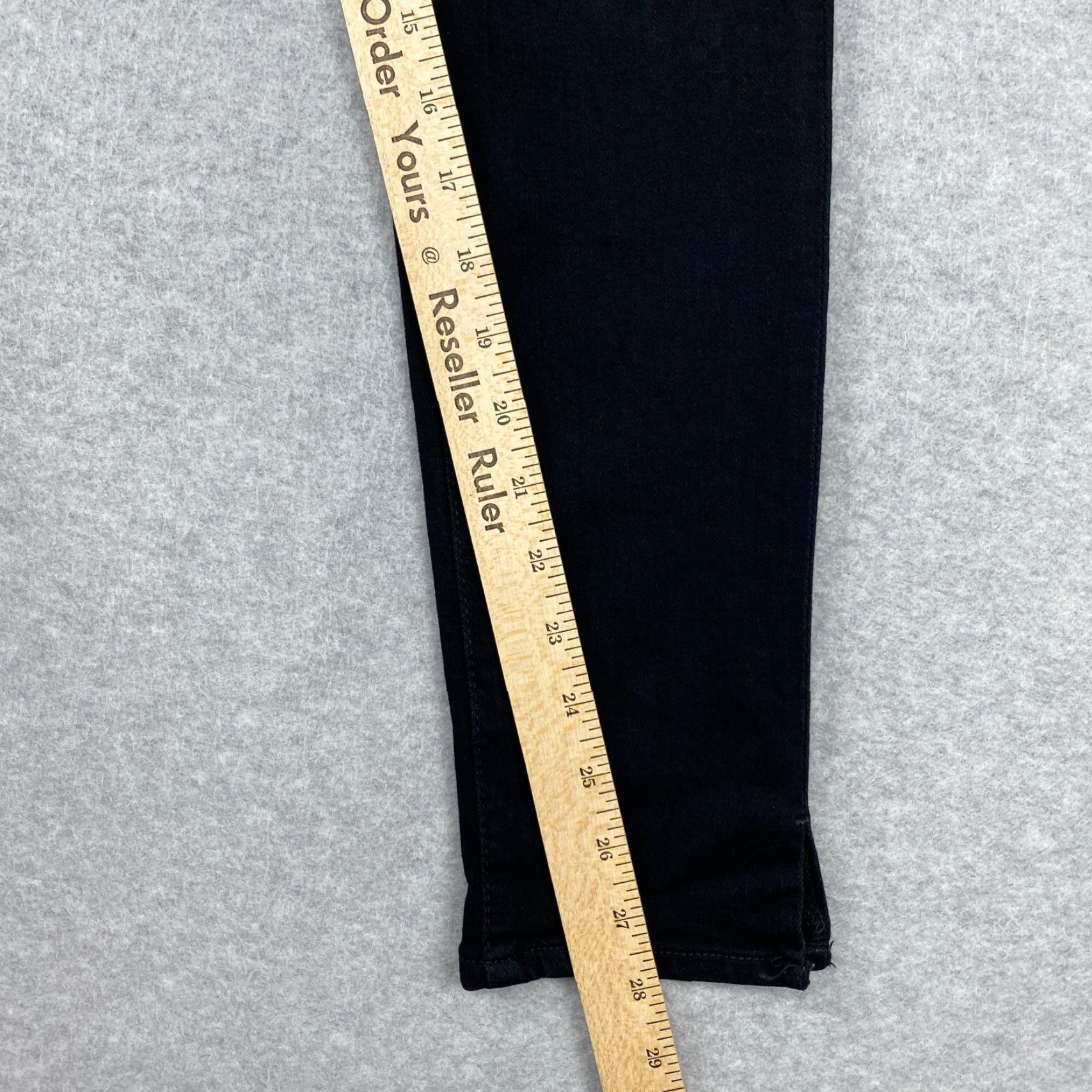Vintage VINTAGE? No — Actually AG Adriano Goldschmied The Legging Ankle Jeans Womens 29 Black Super Skinny Size 29" - 7 Thumbnail