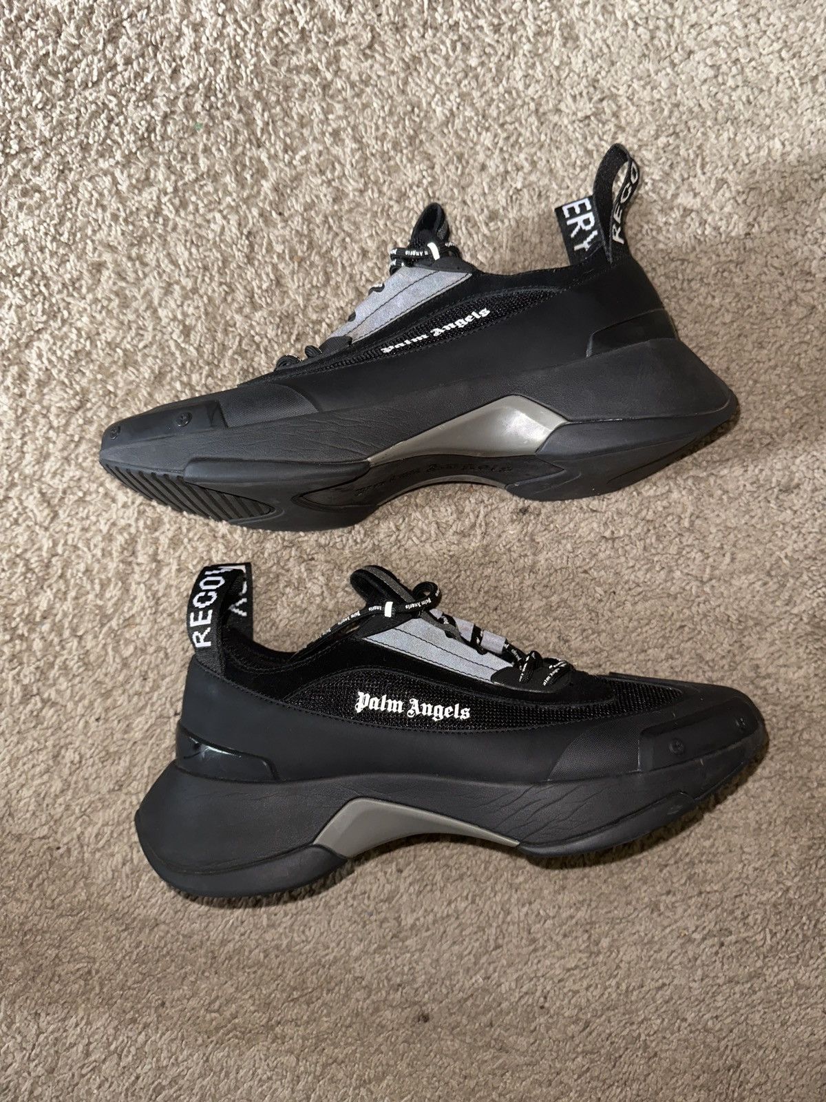 Palm Angels Black Palm Angel Recovery Sneakers Size US 10 / EU 43 - 2 Thumbnail