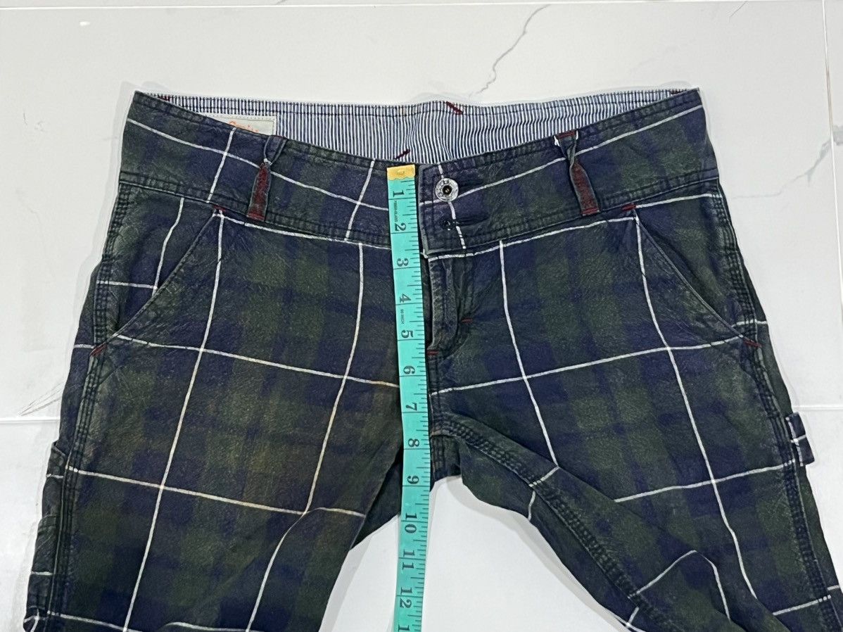 Japanese Brand Japan Designer Betty Smith Lowrise Super Flared Tartan Pants Size 32" / US 10 / IT 46 - 20 Thumbnail