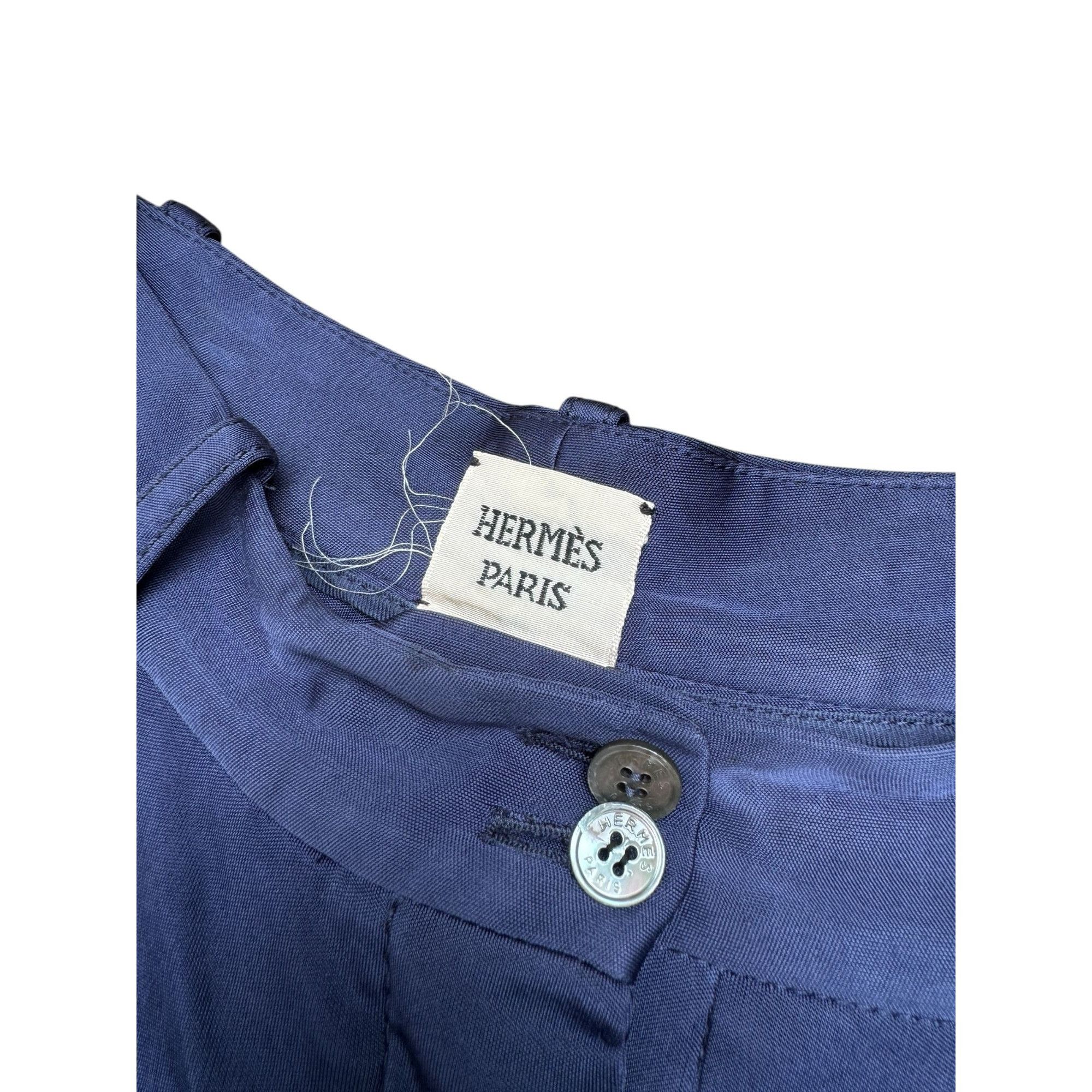 Hermes Navy 3/4 Length Pants Size 26" / US 2 / IT 38 - 4 Thumbnail