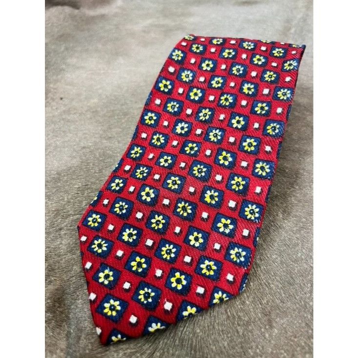 Ermenegildo Zegna Ermenegildo Zegna Daisies Preppy Silk Tie Floral Made in Ita Size ONE SIZE - 2 Thumbnail