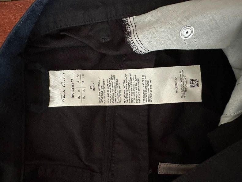 Rick Owens Rick Owens Rick Owens Banana Pants with Zippers-2507 Size US 29 - 3 Thumbnail