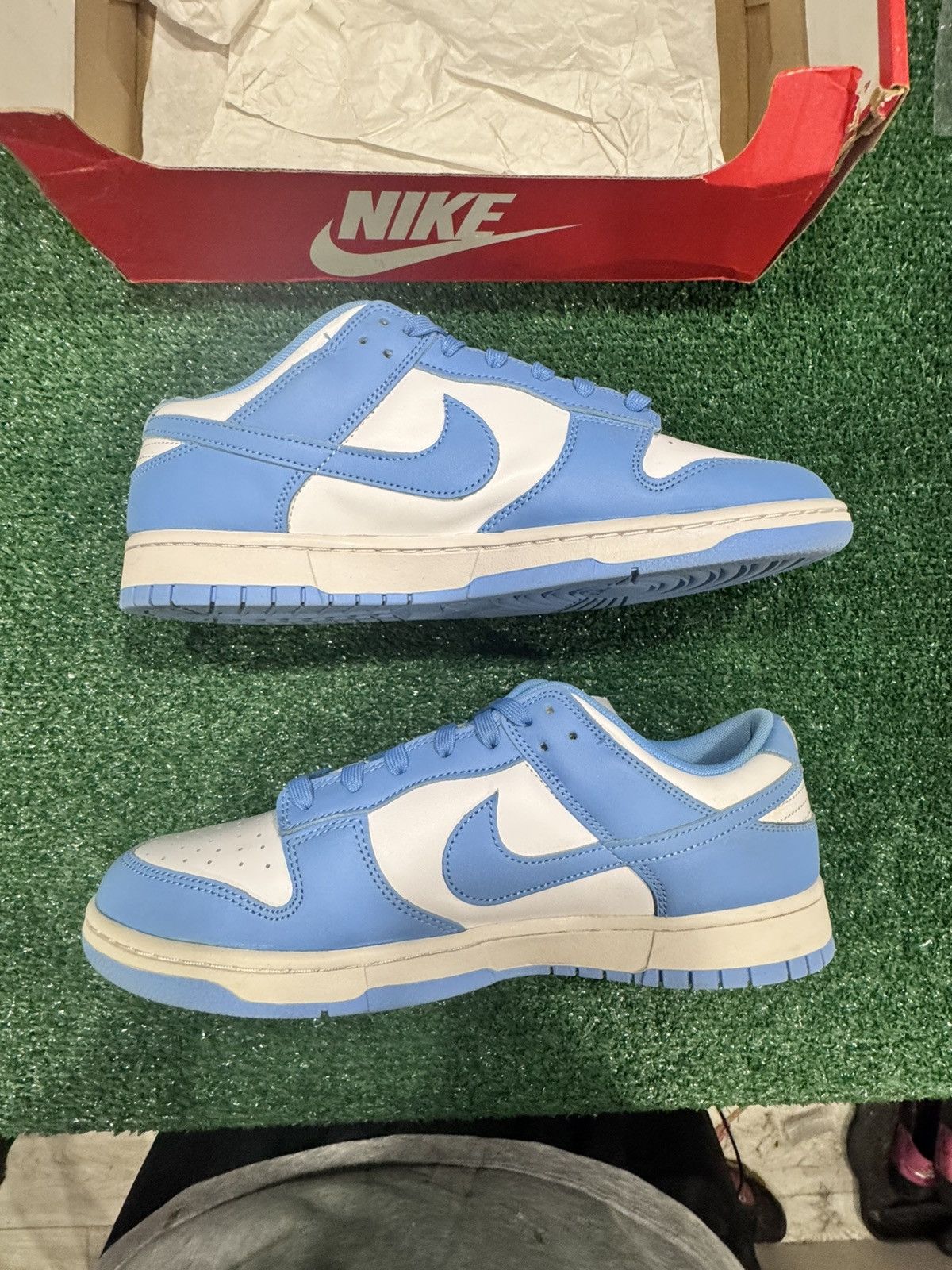 Nike Nike dunk low UNC clean size 13 men Size US 13 / EU 46 - 2 Thumbnail