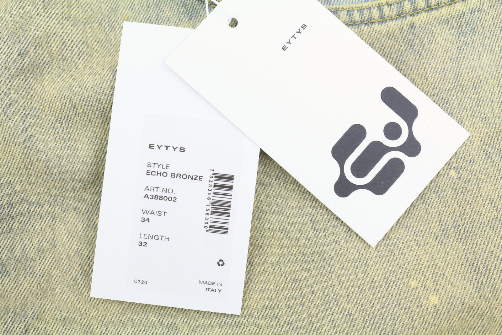Eytys ECHO BRONZE ULTRA BAGGY W34/L32 Aged Look RRP370 88873 Size US 34 / EU 50 - 12 Thumbnail