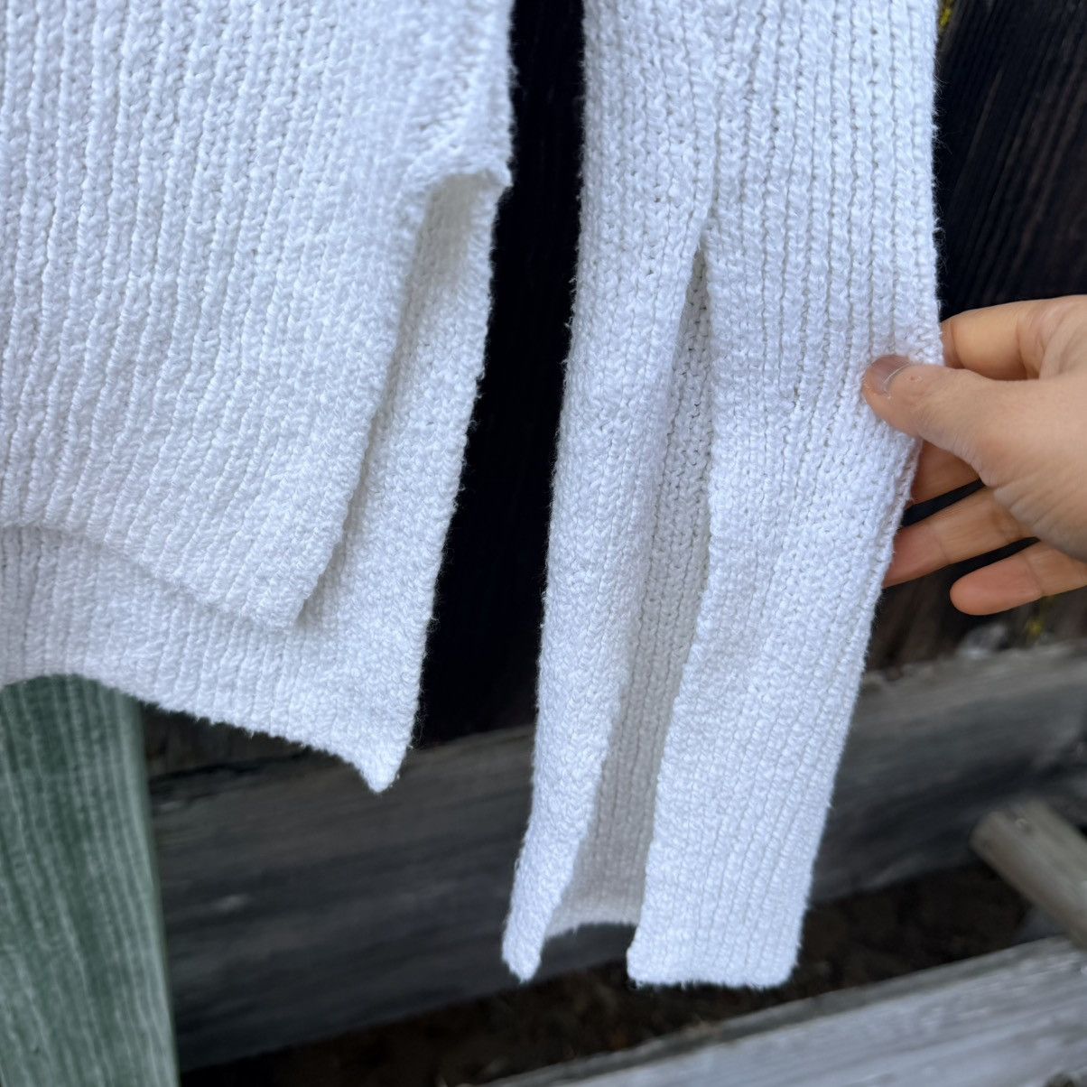 A.L.C. A.L.C. Nick Sweater White Ribbed Split Neck Slit Sleeve Sz M Size M / US 6-8 / IT 42-44 - 9 Thumbnail