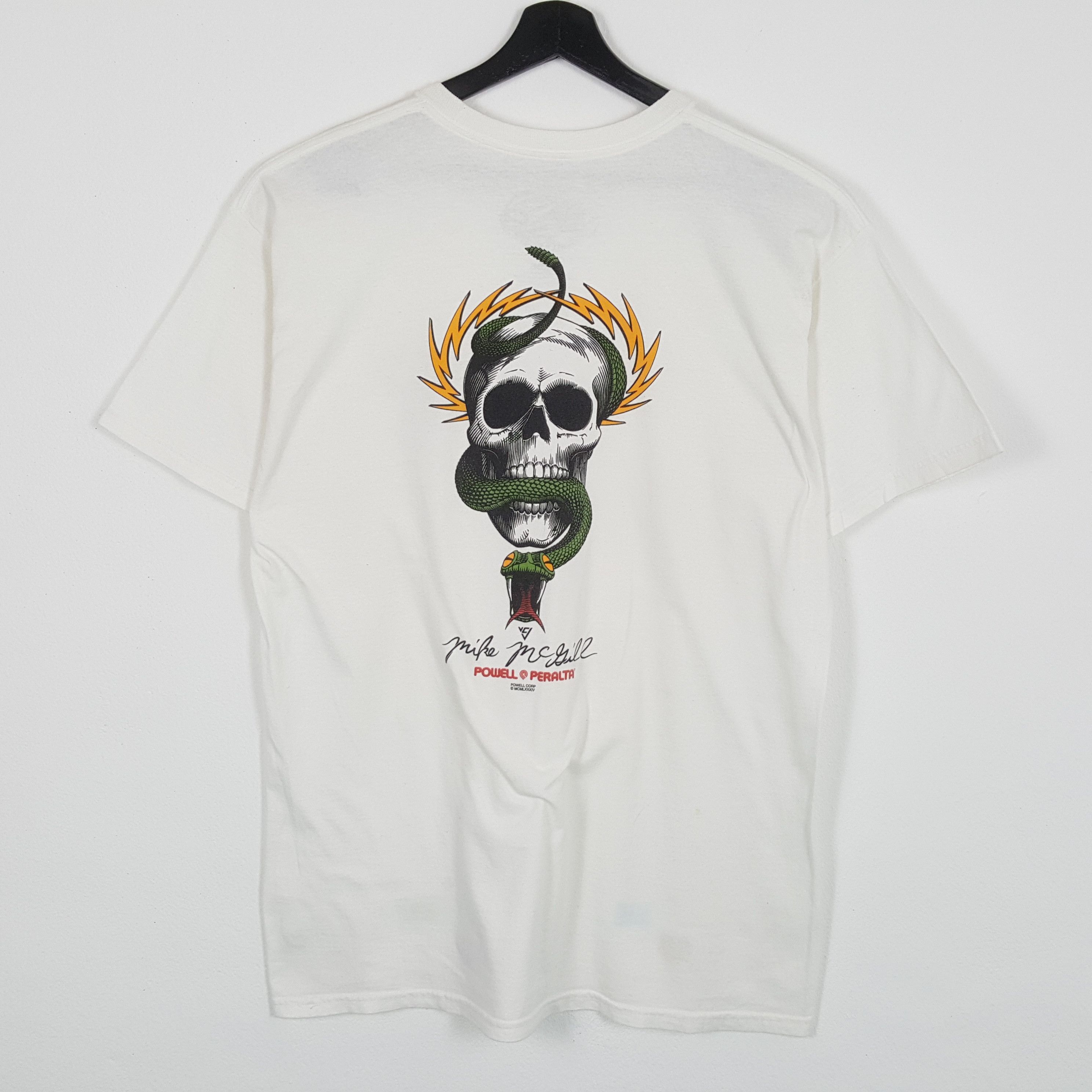 POWELL PERALRTA Skulls Design Skater Style Tshirt