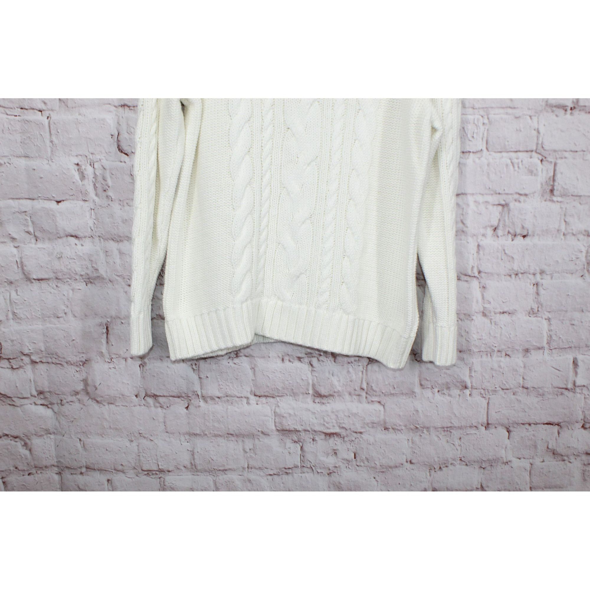 L.L. Bean LL Bean Women's Cable Sweater Crewneck Bone Size XL / US 12-14 / IT 48-50 - 2 Thumbnail