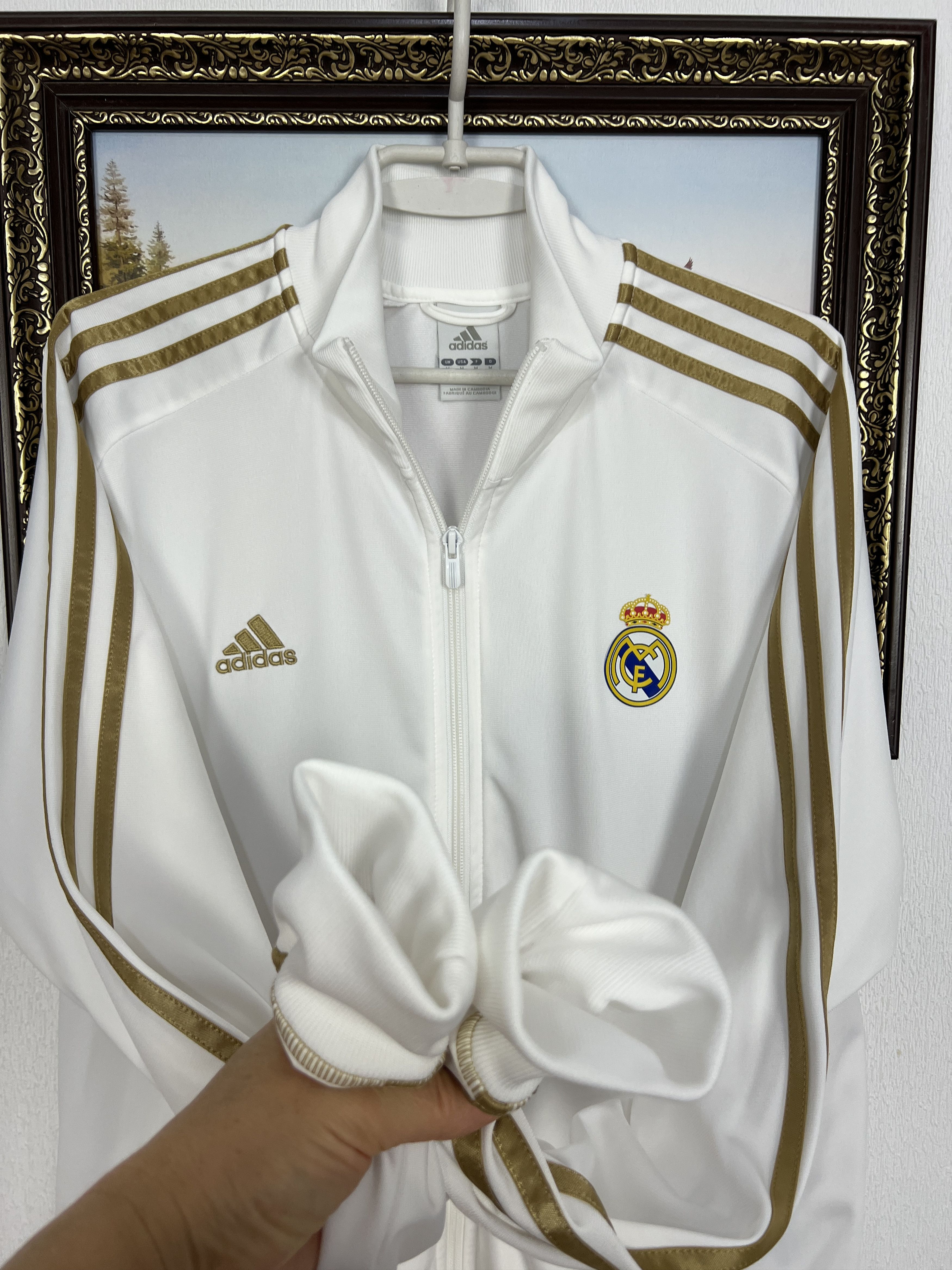 Adidas Vintage Adidas Real Madrid Football Jacket Soccer Track Top Size US M / EU 48-50 / 2 - 5 Thumbnail