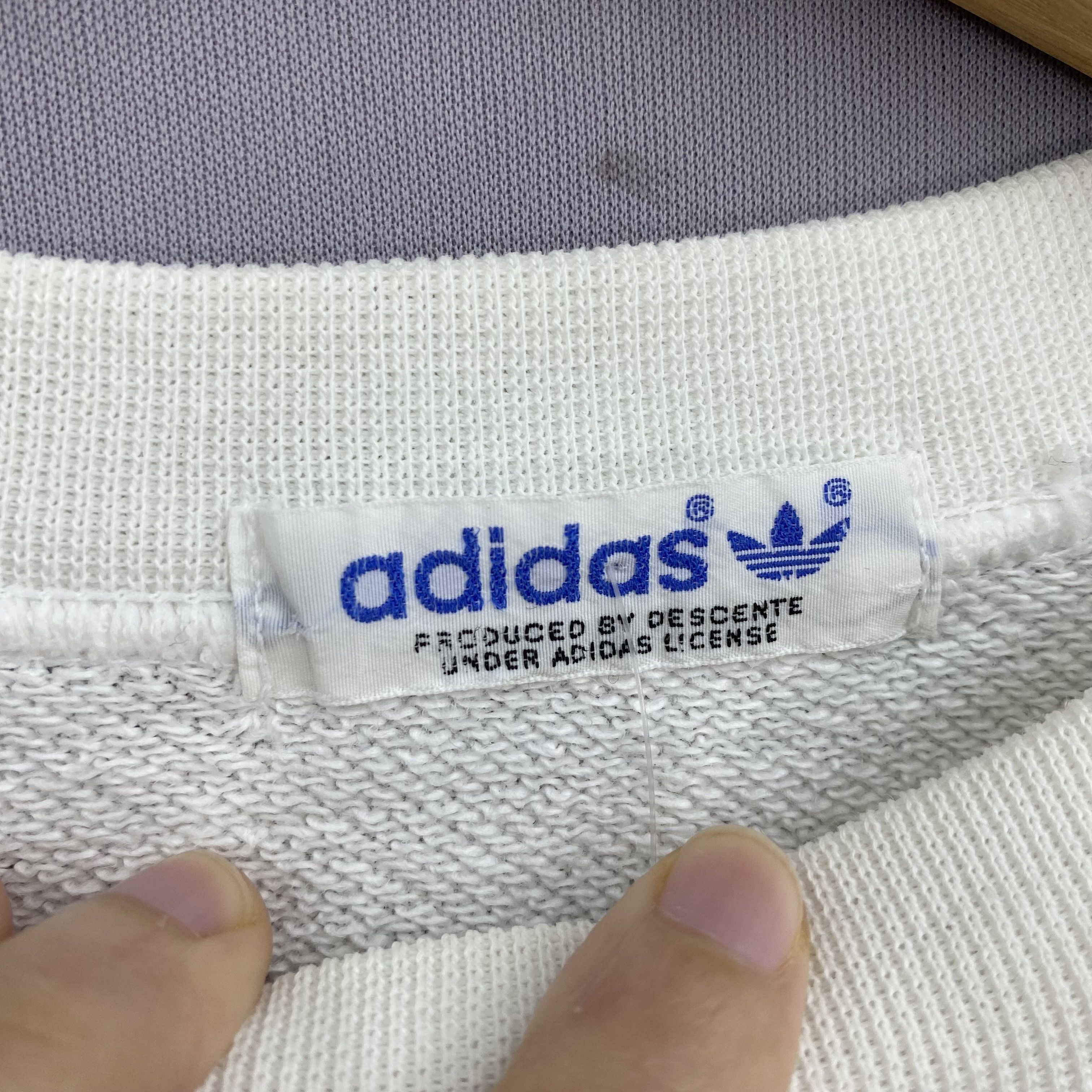Adidas Vintage 90s Adidas Descente Sweatshirt Red Trefoil Jumper Size US M / EU 48-50 / 2 - 6 Thumbnail