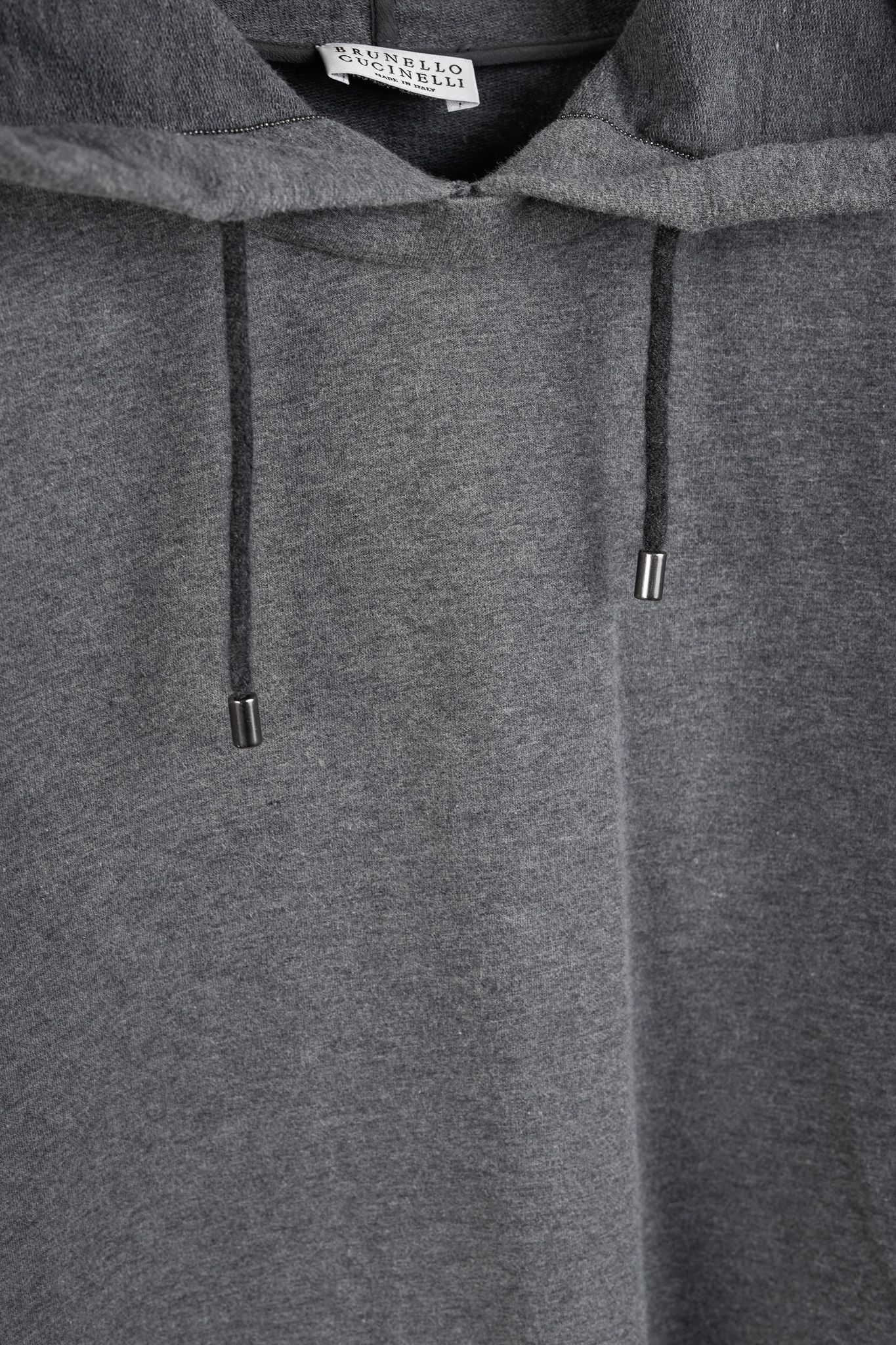 Brunello Cucinelli Brunello Cucinelli SS/20 Cotton Jersey Monili-Beaded Hoodie Size L / US 10 / IT 46 - 7 Thumbnail