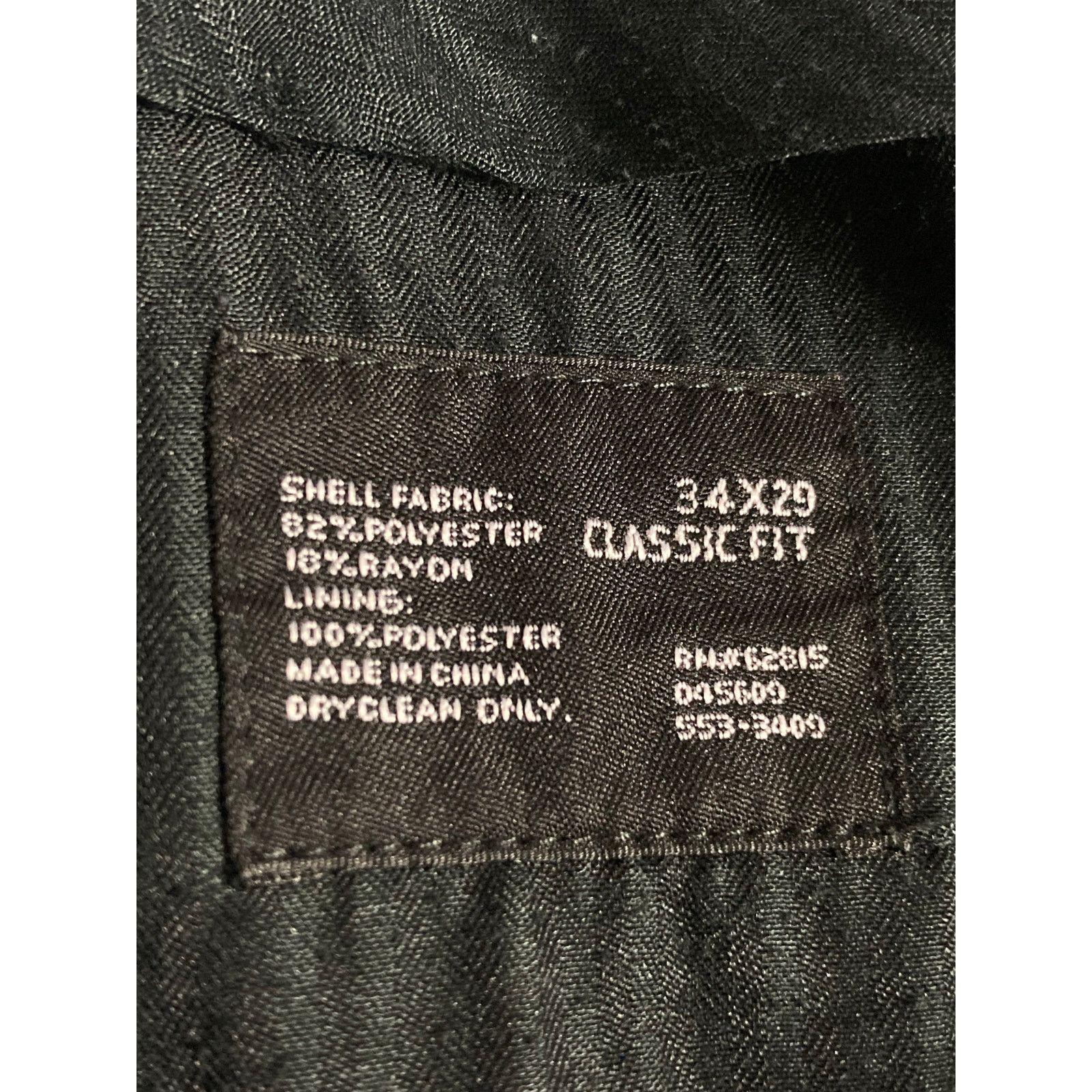 J Ferrar JF Ferrar Men's Modern Fit Dress Pants Gray Size 34x29 Size 34R - 3 Thumbnail