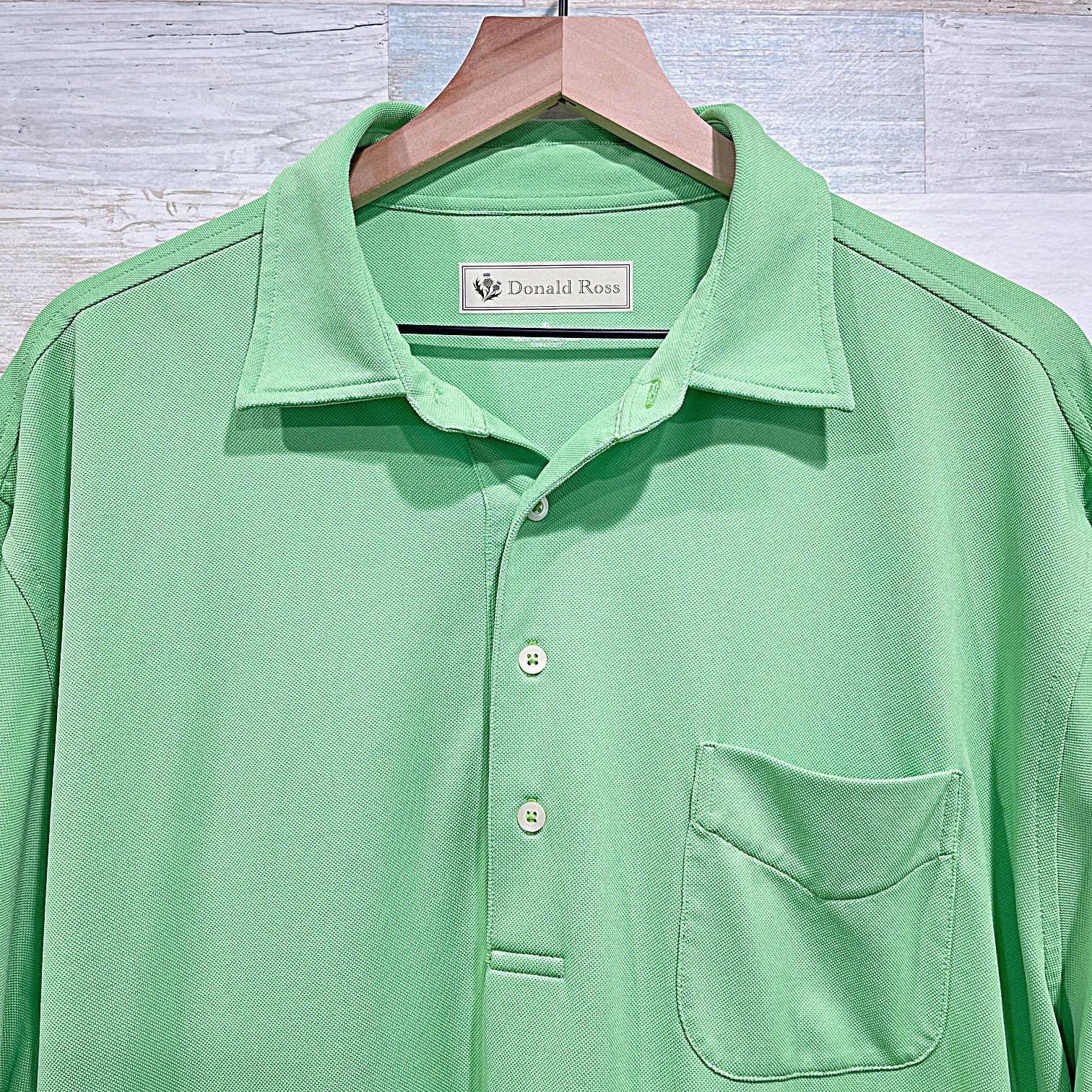Donald Ross DONALD ROSS Performance Pique Golf Polo Shirt Green Mens XL Size US XL / EU 56 / 4 - 2 Thumbnail