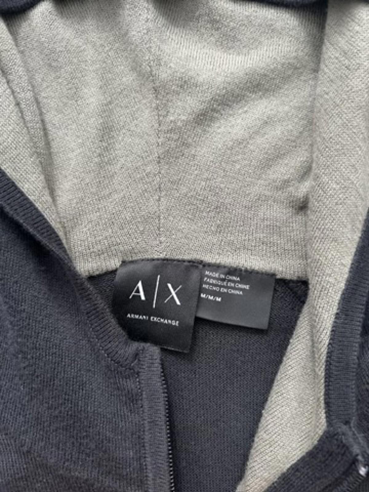 Armani Exchange Armani Exchange Zip Hoodie – Logo Sleeve Tape, Slim Fit Size US M / EU 48-50 / 2 - 5 Thumbnail