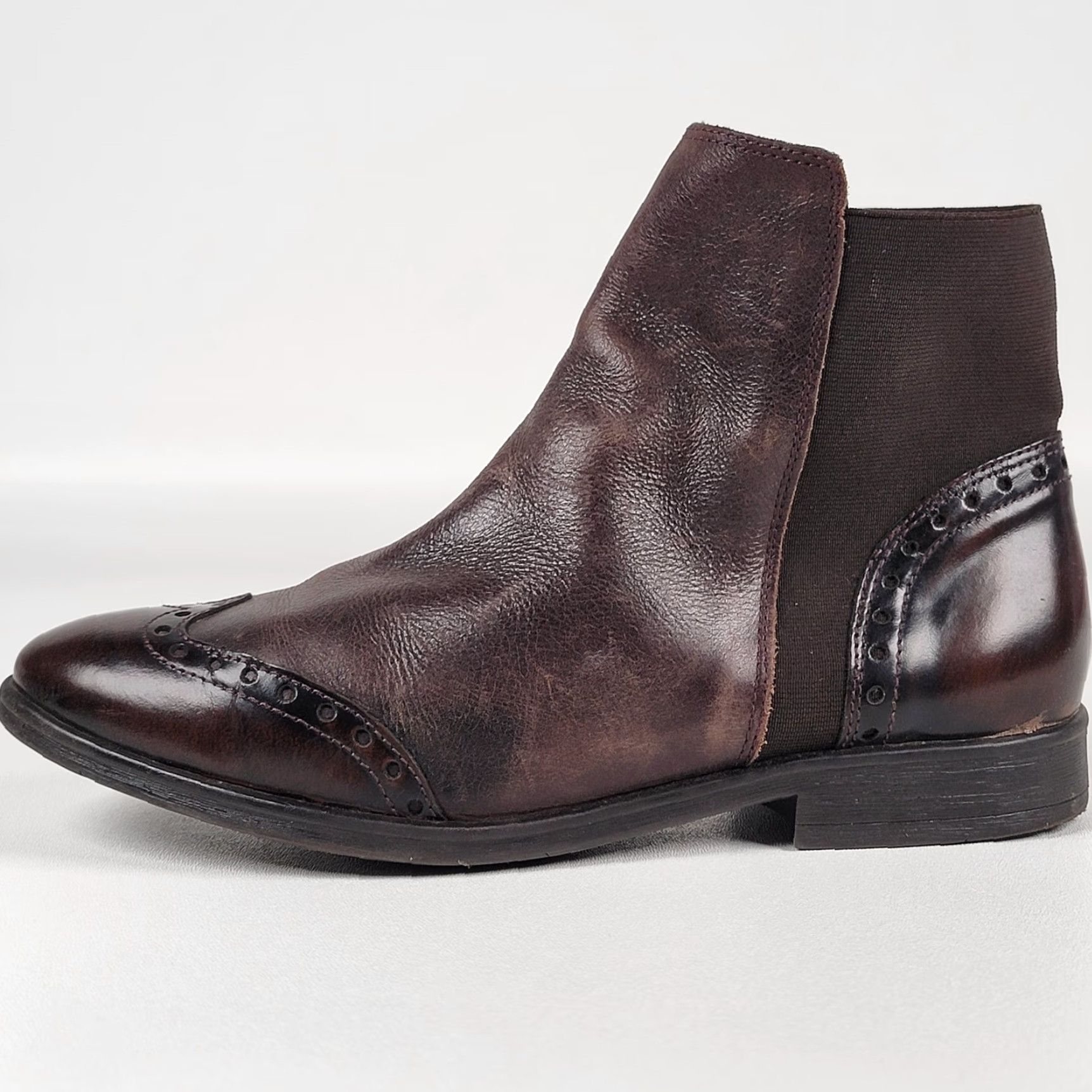 Vintage Cremades Brown Leather 39 Women's Boots Spain Leather Bootie Pull On M EU 39 US 8 Womens Size US 9 / IT 39 - 7 Thumbnail