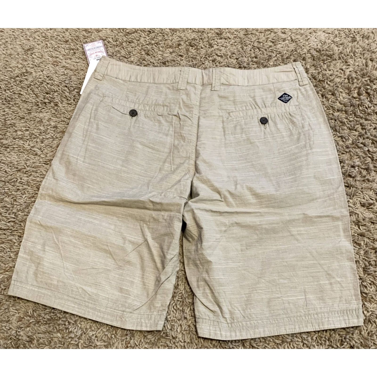 Flag & Anthem Flag & Anthem Mens 30 Khaki Chino Shorts Lightweight Core Stretch BB NWT Size US 30 / EU 46 - 2 Thumbnail
