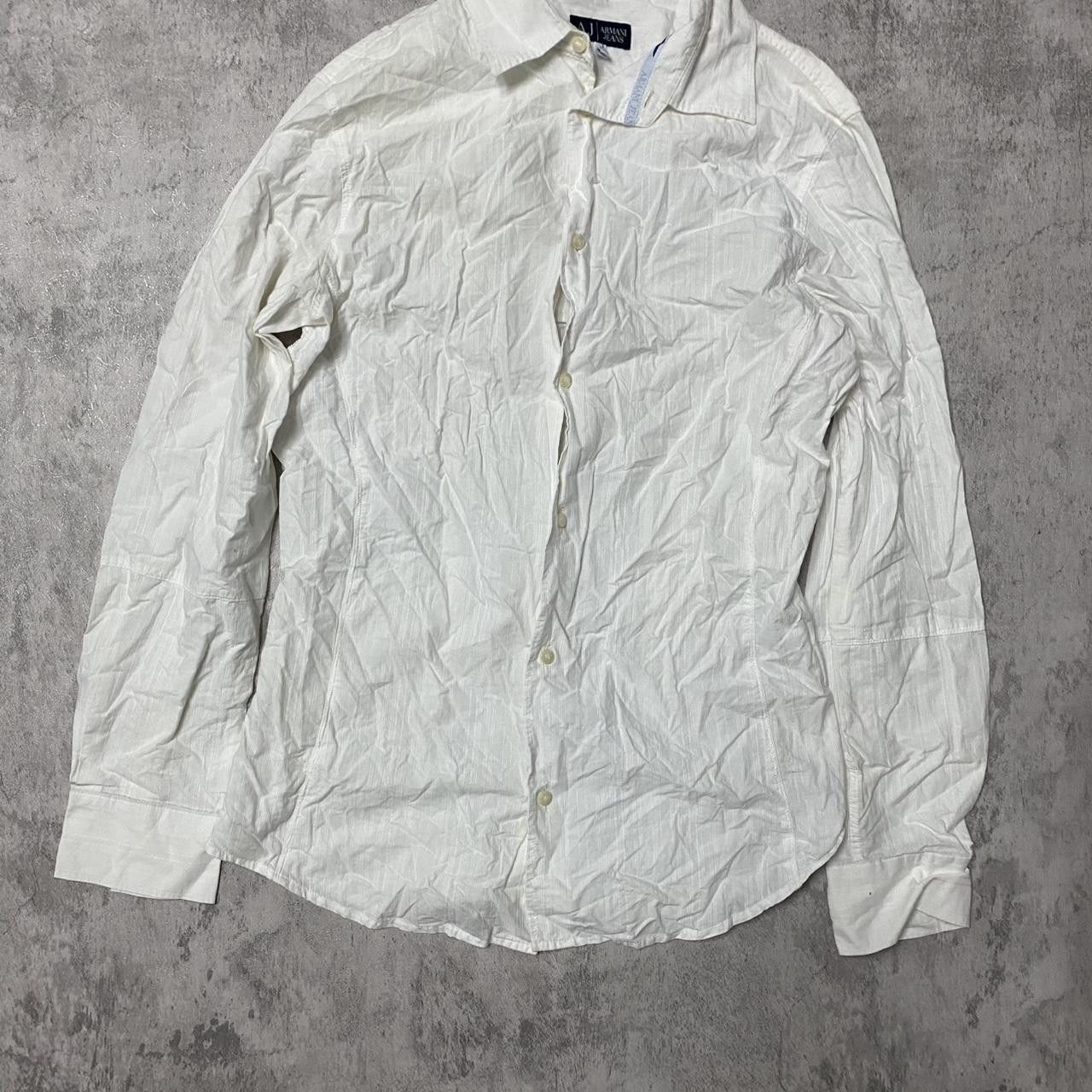 Armani White Armani Jeans size 7 long sleeve shirt Size US M / EU 48-50 / 2 - 1 Thumbnail