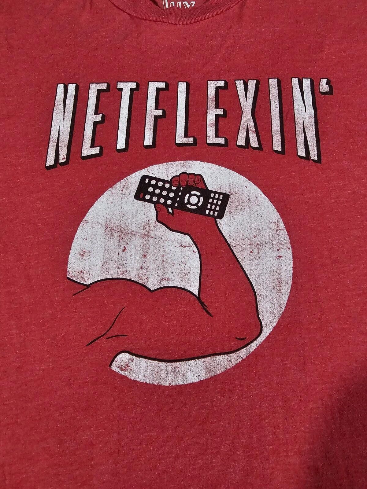 Designer netflexin tee luv large red t-shirt Size US L / EU 52-54 / 3 - 2 Thumbnail