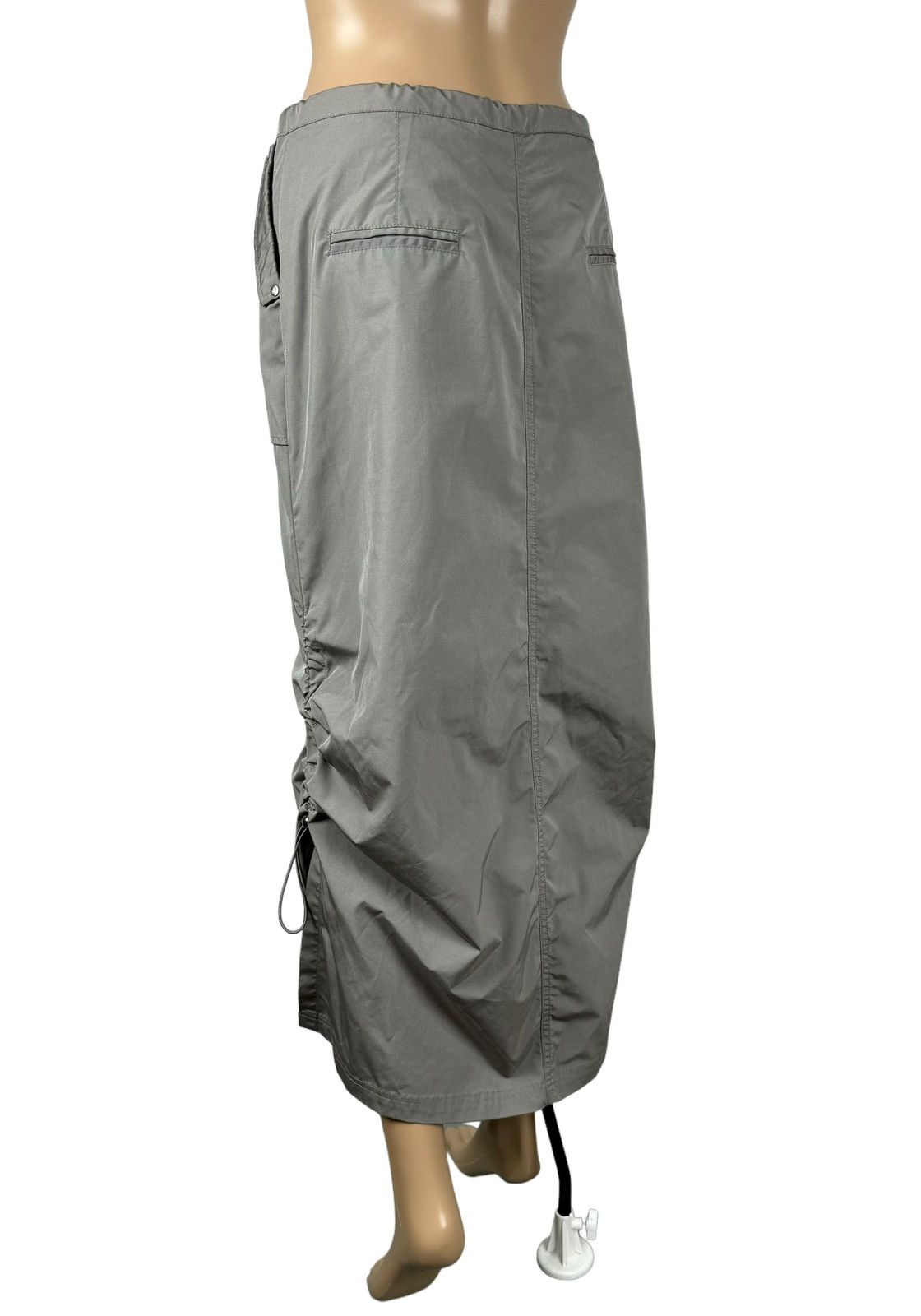 Designer Apea Nylon Maxi Skirt Drawstring Long size L Size 28" / US 6 / IT 42 - 7 Thumbnail