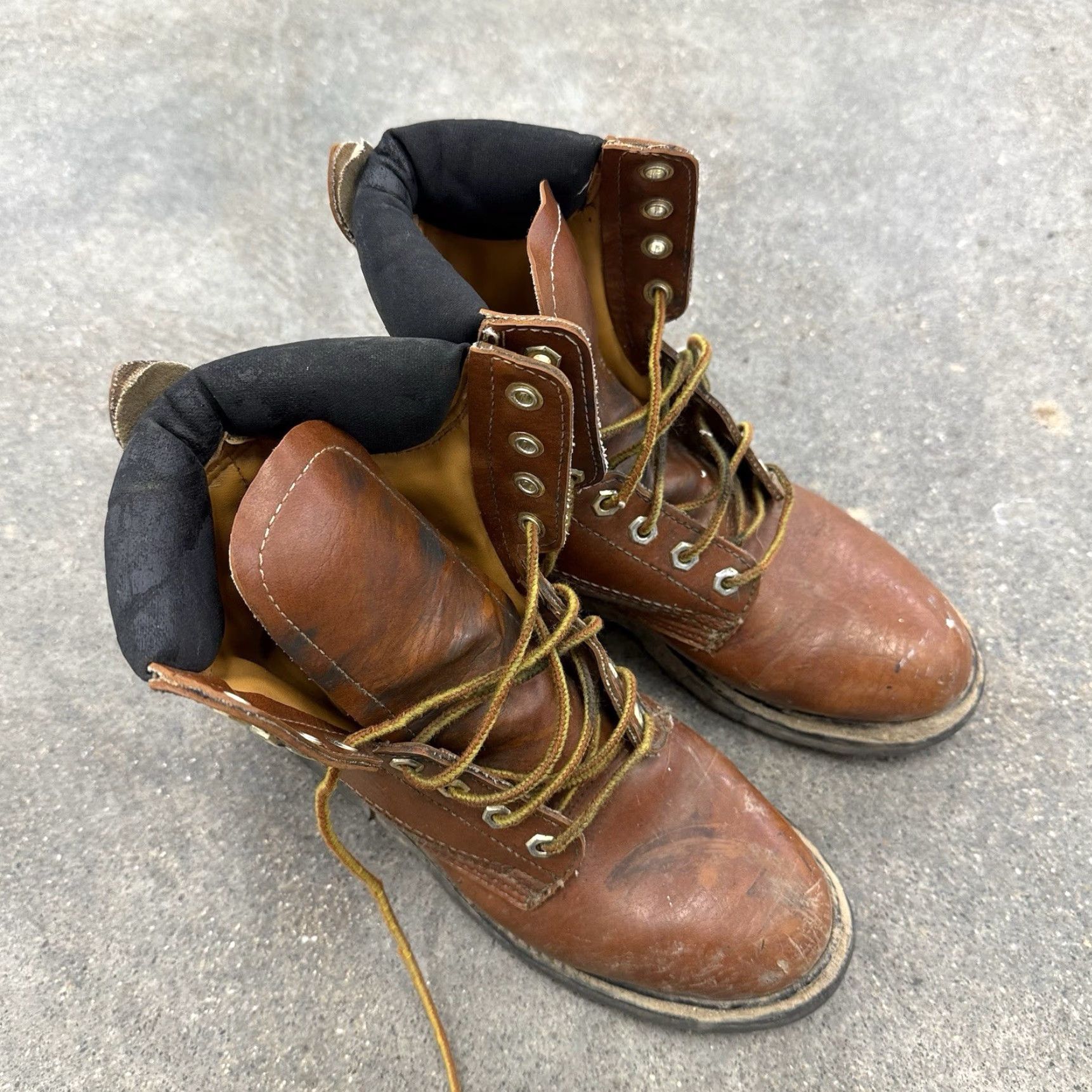 Vintage VINTAGE Ramrods Insulated Mens Brown Leather Work Boot Size 7 Size US 6 / EU 39 - 2 Thumbnail