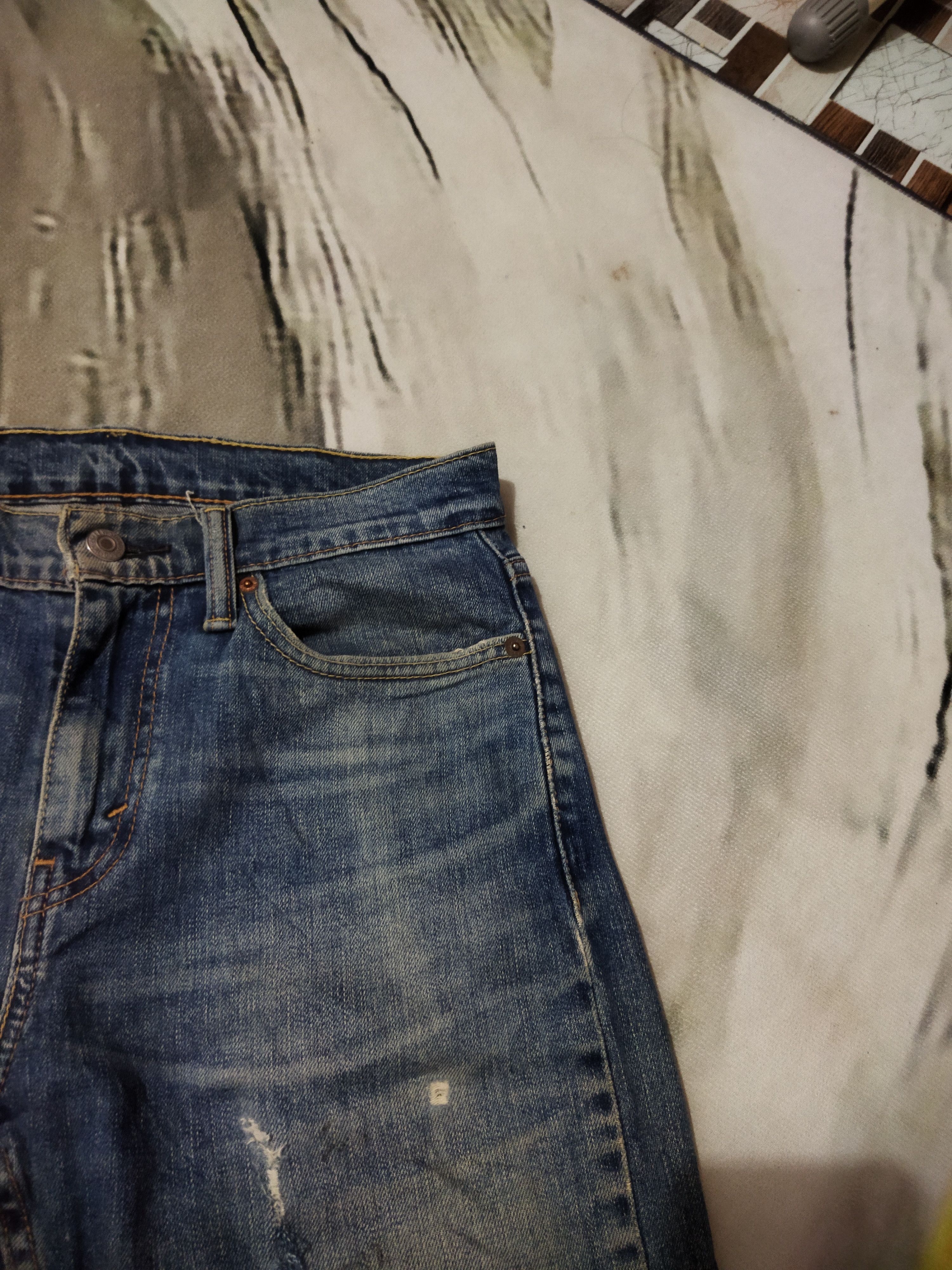 Levi's VINTAGE LEVIS 510 DISTRESSED FADED BLUE JEANS PANTS Size US 29 - 5 Thumbnail