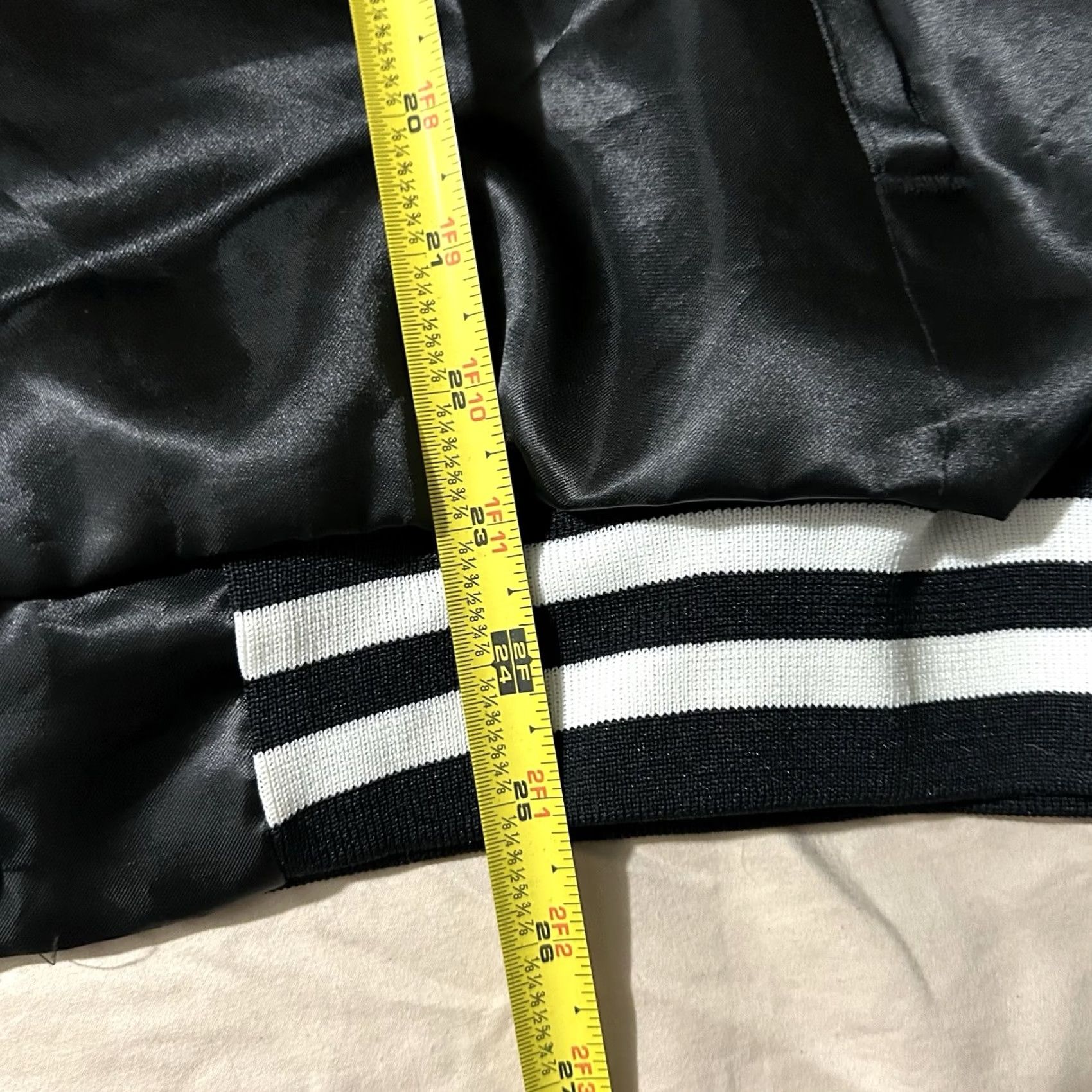 Vintage VINTAGE Swingster Satin Jacket Bomber 90s Macdill Air Force Base Fire Protection Black XL Men Size US XL / EU 56 / 4 - 6 Thumbnail