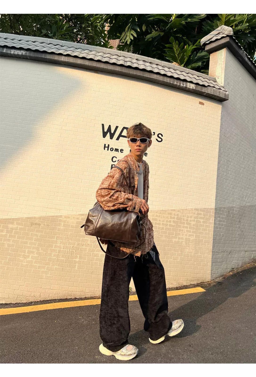 Vintage Niche Vintage Underarm Tote | PU Crossbody Street Bag Size ONE SIZE - 7 Thumbnail