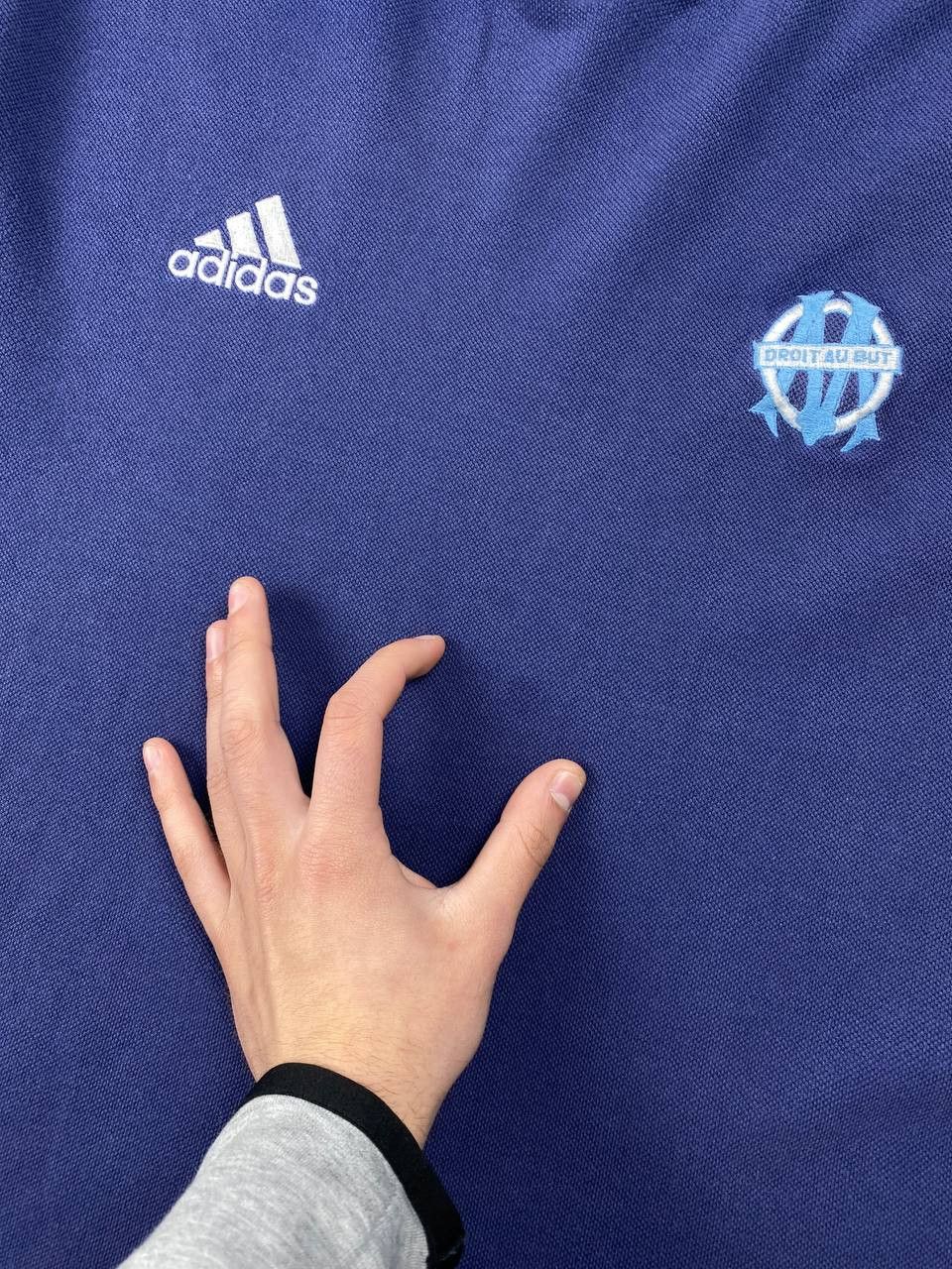 Adidas Adidas Olympique Marseille 2000 2001 Training Polo Shirt Size US L / EU 52-54 / 3 - 5 Thumbnail