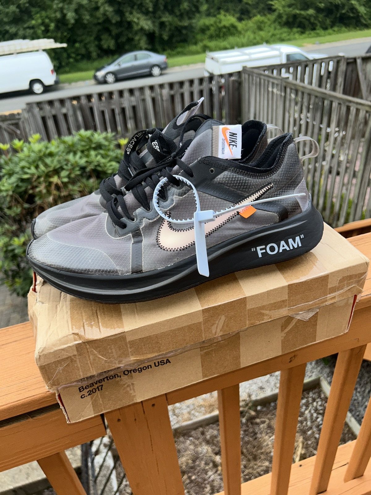 Nike × Off-White Nike Off White Zoom Fly Size US 13 / EU 46 - 1 Thumbnail